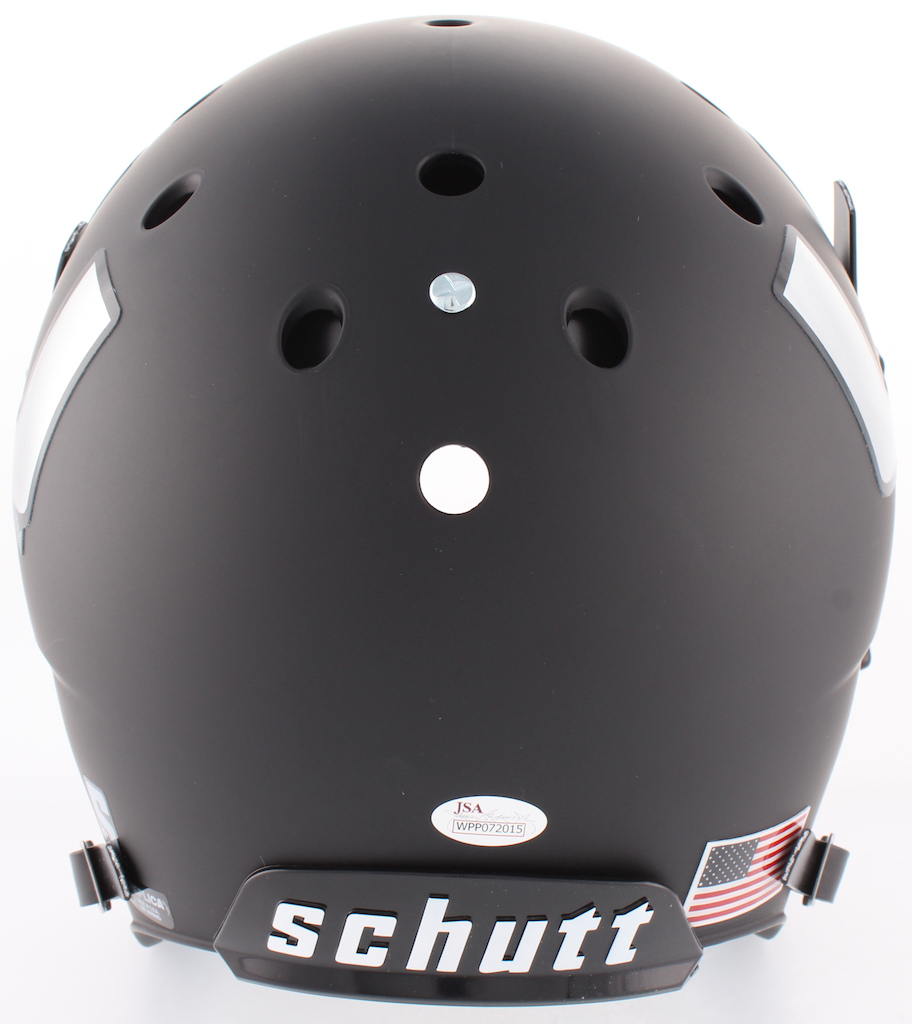 Warren Sapp Signed Miami Hurricanes Full-Size Matte Black Helmet Inscribed "All About The U" (JSA COA) at PristineAuction.com Warren Sapp Signed Miami Hurricanes Full-Size Matte Black Helmet Inscribed "All About The U" (JSA COA) at PristineAuction.com