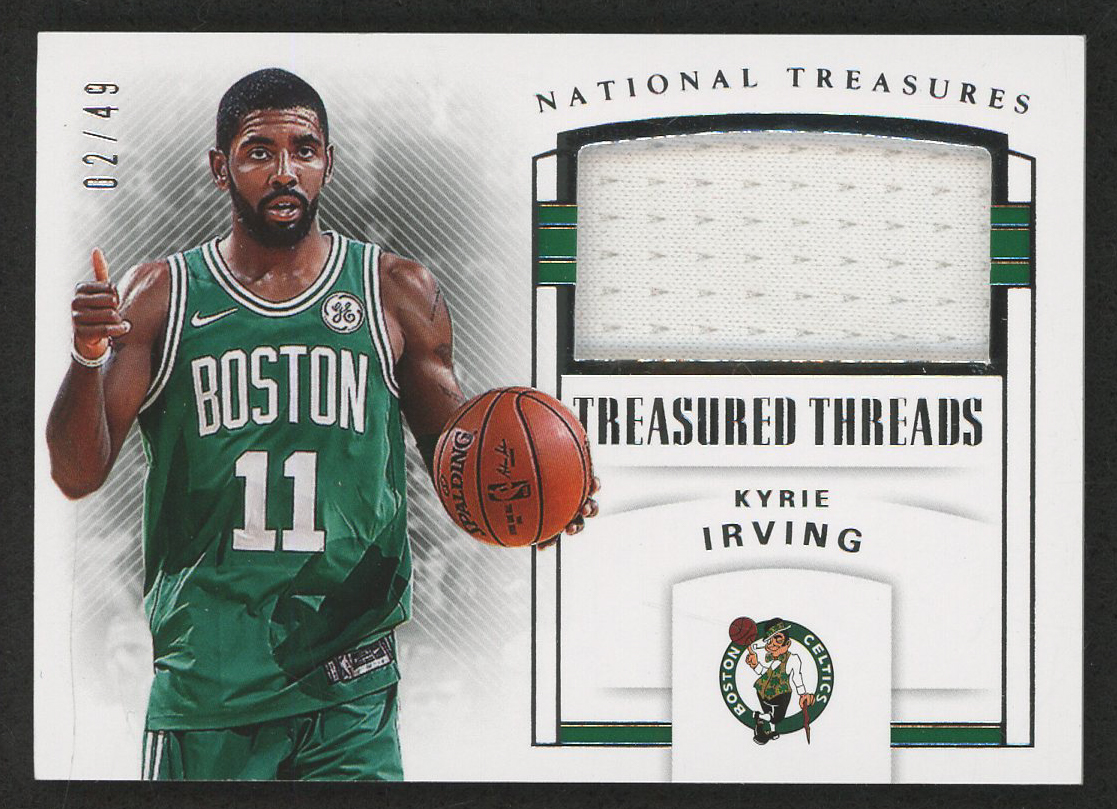 2017-18 Panini National Treasures Treasured Threads #39 Kyrie Irving at PristineAuction.com 2017-18 Panini National Treasures Treasured Threads #39 Kyrie Irving at PristineAuction.com