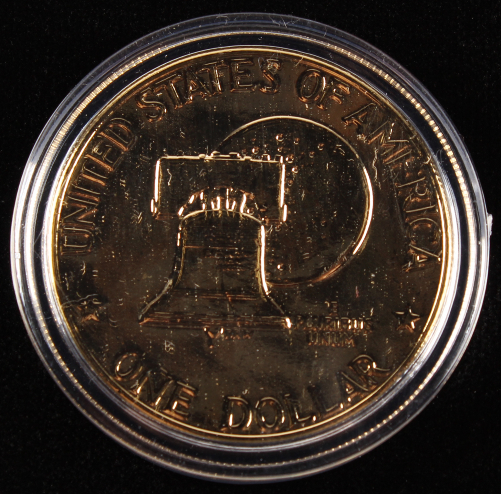 thumbnail interactive-video image 1 of IWO JIMA US Marines 24K Gold Plated 1976 Bicentennial JFK Half Dollar – Uncirculated 1 of 6