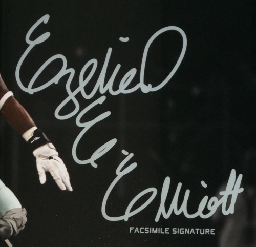 Ezekiel Elliott Dallas Cowboys 16x20 Custom Framed Photo Display with Facsimile Autograph at PristineAuction.com Ezekiel Elliott Dallas Cowboys 16x20 Custom Framed Photo Display with Facsimile Autograph at PristineAuction.com
