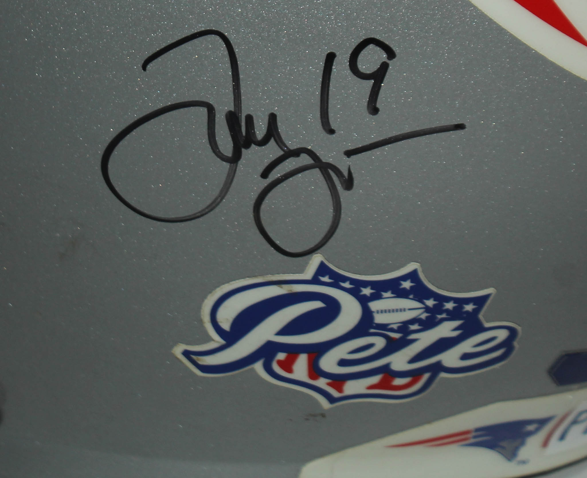 Patriots 1996 AFC Champions Full-Size Helmet Team-Signed by (15) with Ty Law, Ben Coates, Drew Bledsoe, Ted Johnson (JSA LOA) at PristineAuction.com Patriots 1996 AFC Champions Full-Size Helmet Team-Signed by (15) with Ty Law, Ben Coates, Drew Bledsoe, Ted Johnson (JSA LOA) at PristineAuction.com