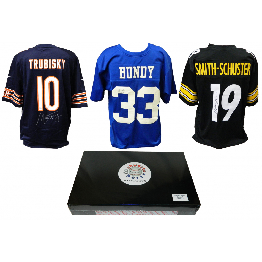Schwartz Sports Football Superstar Signed Mystery Box Football Jersey
