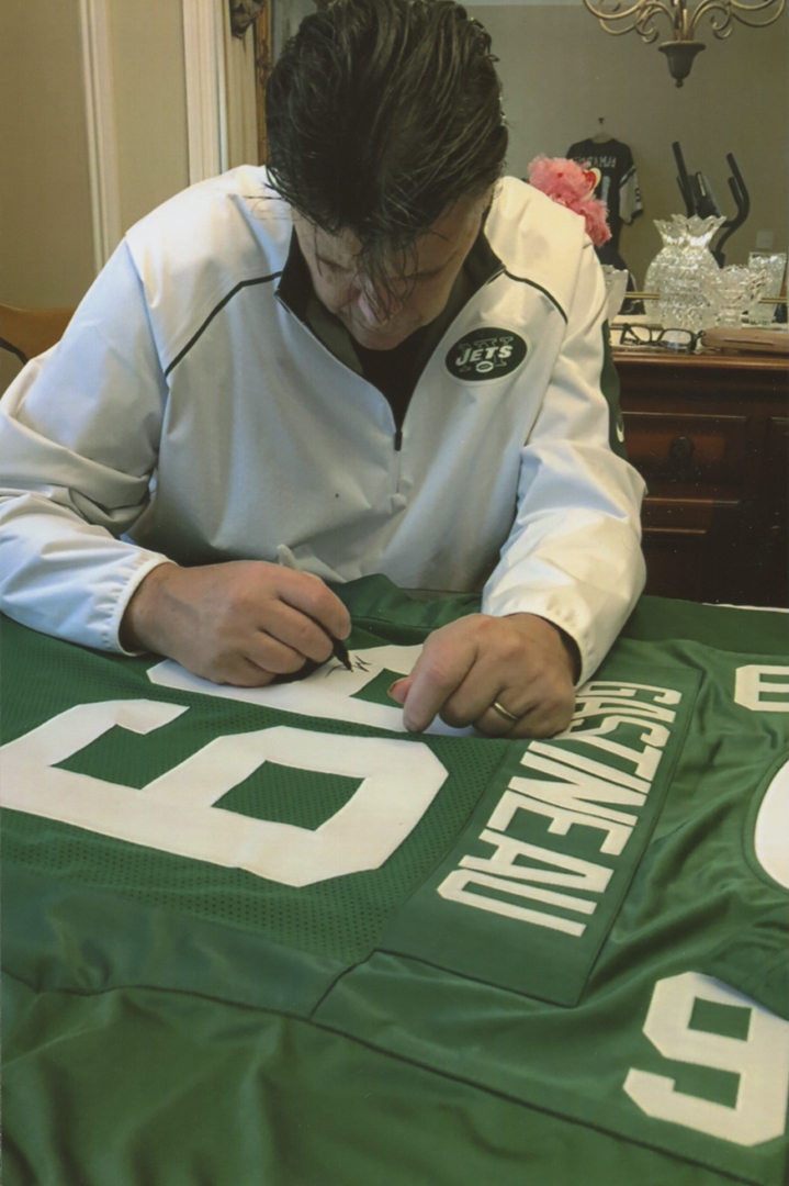 Mark Gastineau Signed Jets Jersey (Gridiron Legends COA) at PristineAuction.com Mark Gastineau Signed Jets Jersey (Gridiron Legends COA) at PristineAuction.com
