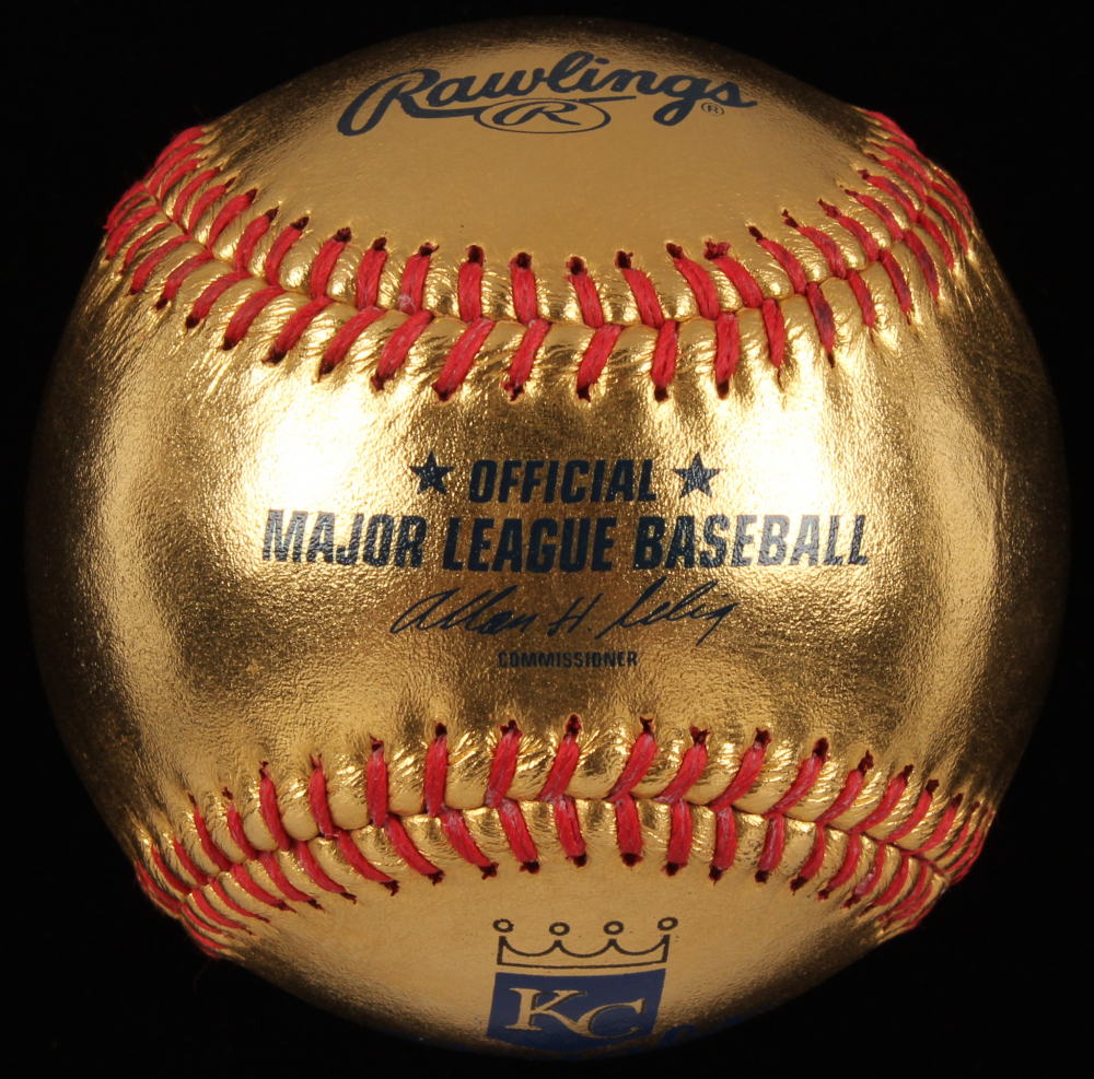 Royals Logo 24KT Gold Baseball with High Quality Display Case