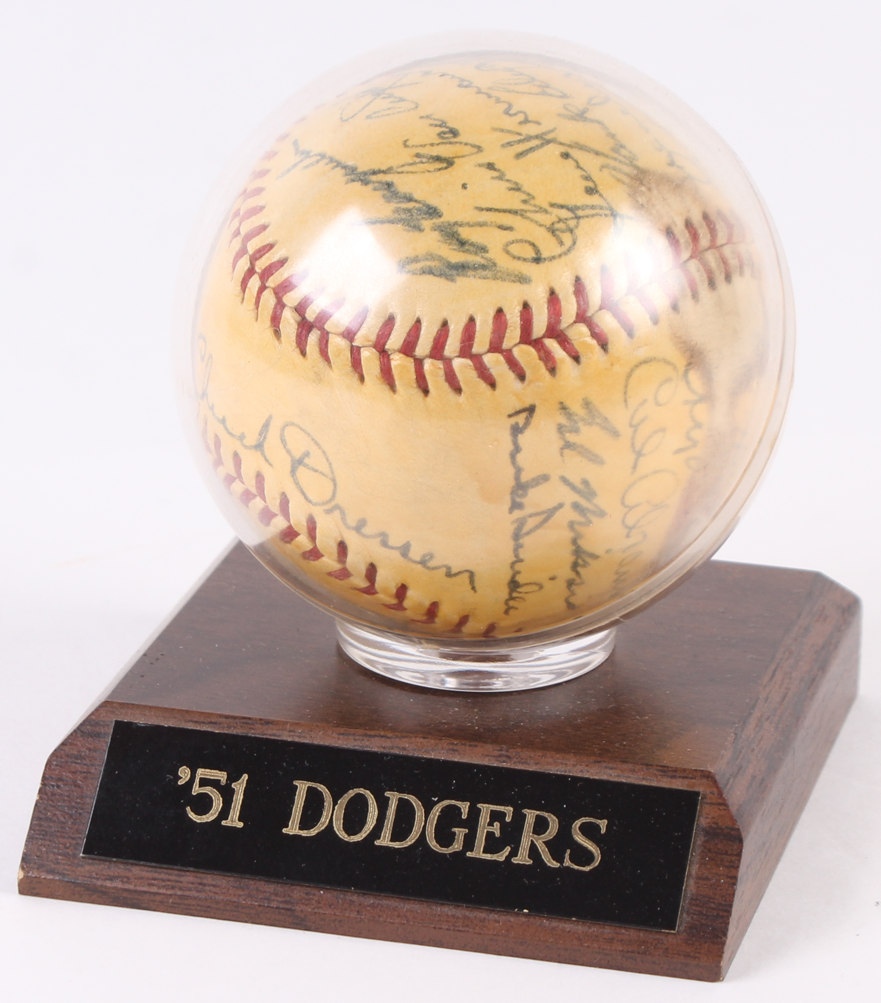1951 Dodgers Baseball Team-Signed by (16) With Duke Snider, Roy Campanella, Pee Wee Reese, Carl Erskine, Billy Cox, Ralph Branca, Carl Furillo, Bruce Edwards, Erv Palica (JSA LOA) at PristineAuction.com 1951 Dodgers Baseball Team-Signed by (16) With Duke Snider, Roy Campanella, Pee Wee Reese, Carl Erskine, Billy Cox, Ralph Branca, Carl Furillo, Bruce Edwards, Erv Palica (JSA LOA) at PristineAuction.com