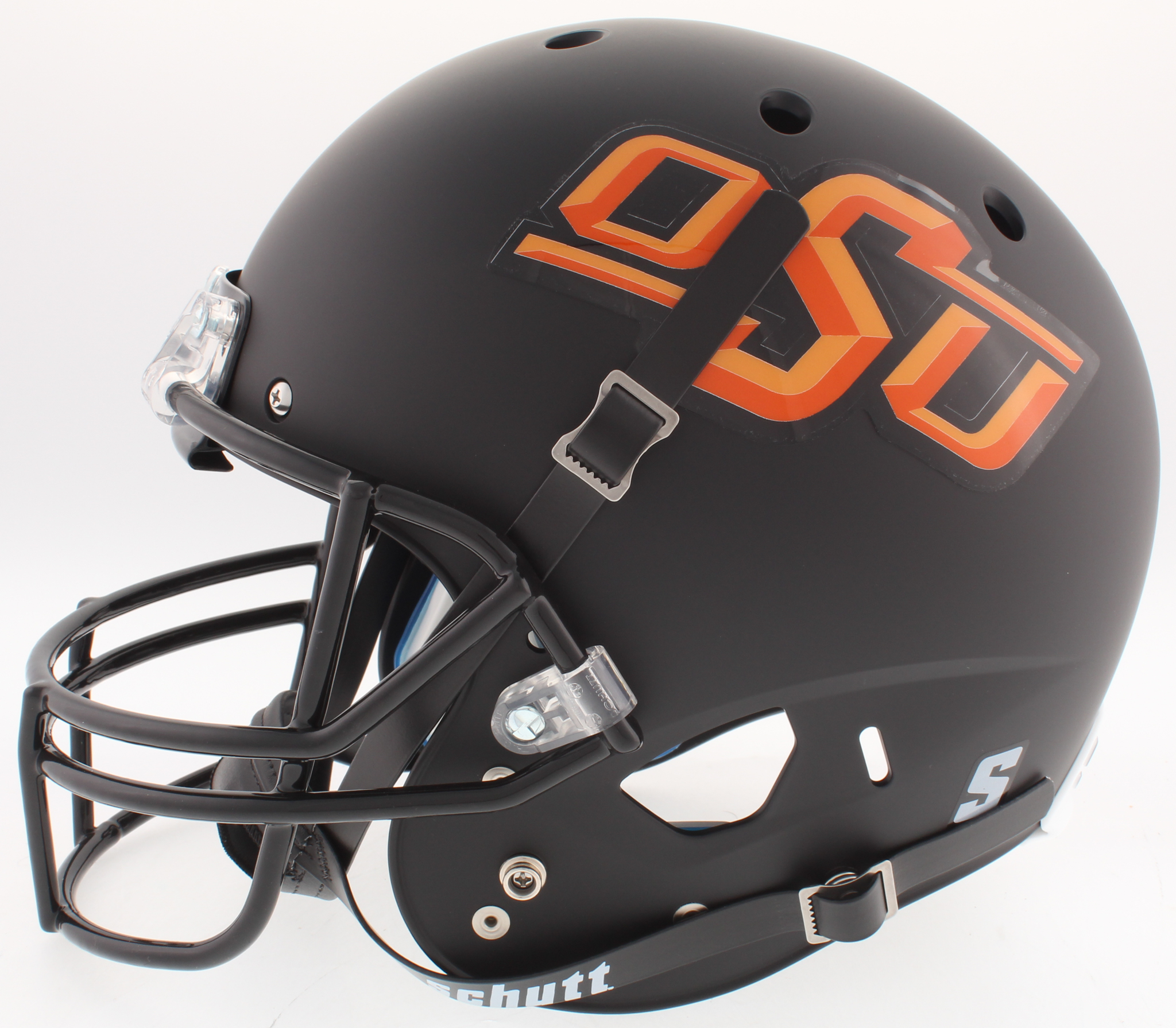 Barry Sanders Signed Oklahoma State Cowboys Custom Matte Black Full-Size Helmet Inscribed "Heisman 88", "2628 yds" & "39 TD's" (Schwartz COA) at PristineAuction.com Barry Sanders Signed Oklahoma State Cowboys Custom Matte Black Full-Size Helmet Inscribed "Heisman 88", "2628 yds" & "39 TD's" (Schwartz COA) at PristineAuction.com