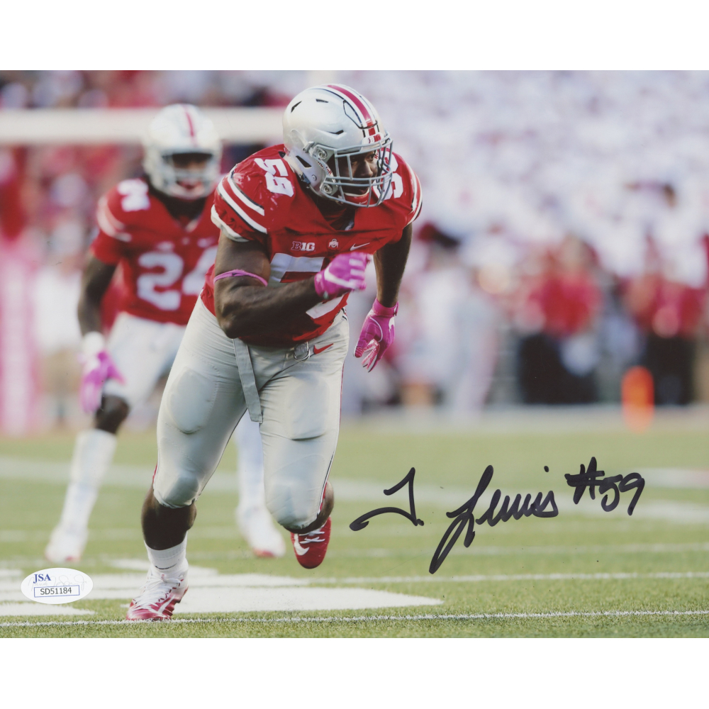 Tyquan Lewis Signed Ohio State Buckeyes 8x10 Photo (JSA COA) Pristine
