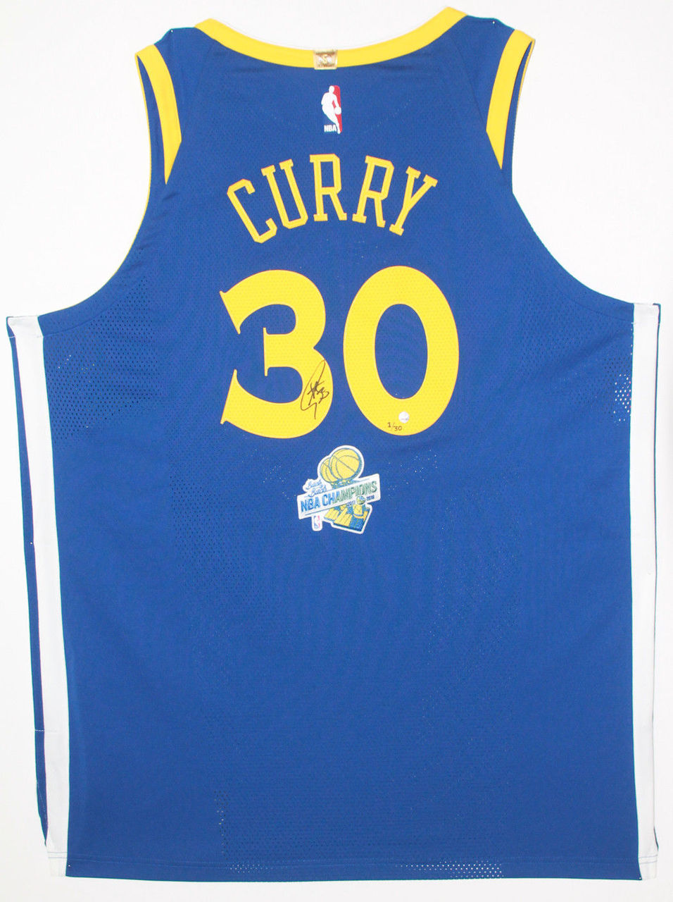 Stephen Curry Signed Warriors Limited Edition Nike Jersey with NBA Back to Back Champions Patch (Steiner COA) at PristineAuction.com Stephen Curry Signed Warriors Limited Edition Nike Jersey with NBA Back to Back Champions Patch (Steiner COA) at PristineAuction.com