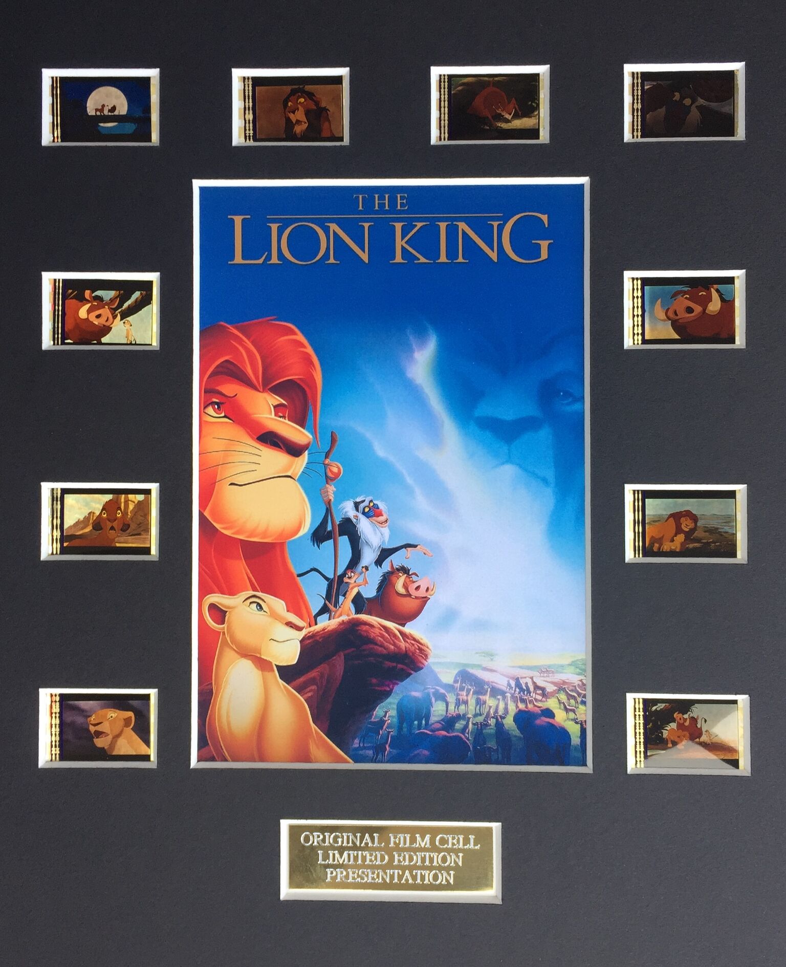 "The Lion King" Limited Edition Original Film / Movie Cell Display at PristineAuction.com "The Lion King" Limited Edition Original Film / Movie Cell Display at PristineAuction.com