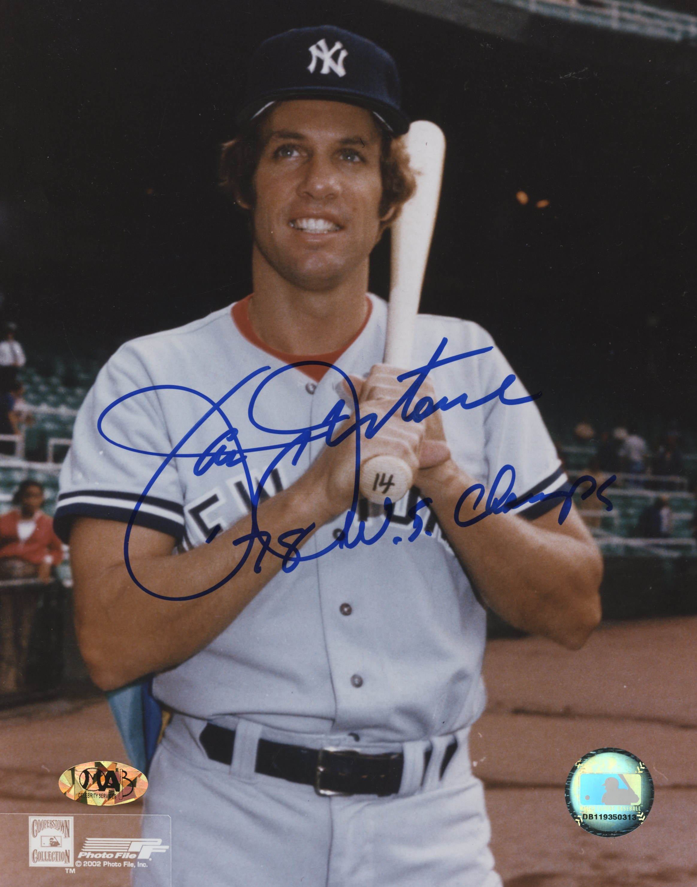 Jay Johnstone Signed Yankees 8x10 Photo Inscribed "78 W.S. Champs" (MAB Hologram) at PristineAuction.com Jay Johnstone Signed Yankees 8x10 Photo Inscribed "78 W.S. Champs" (MAB Hologram) at PristineAuction.com