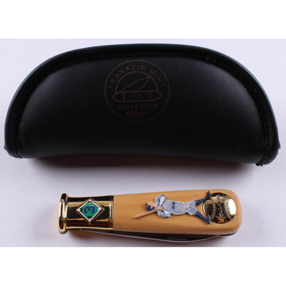 Vintage Babe Ruth Franklin Mint Collector Pocket Knife With Case