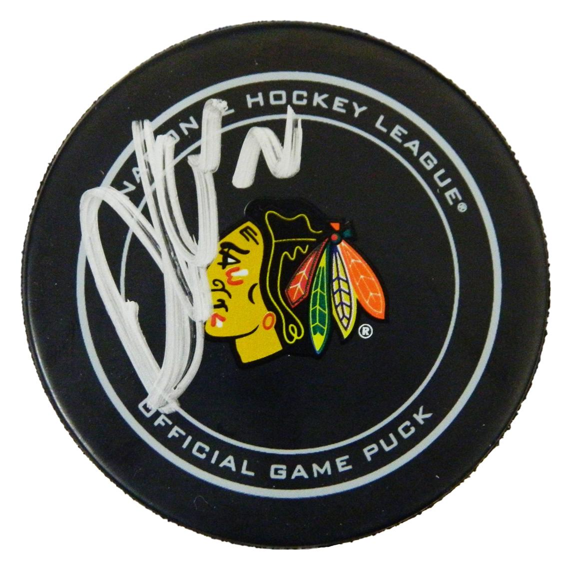 Chicago Blackhawks Signed Mystery Box Logo Hockey Puck - Champions Edition Series 5 (Limited to 100) at PristineAuction.com Chicago Blackhawks Signed Mystery Box Logo Hockey Puck - Champions Edition Series 5 (Limited to 100) at PristineAuction.com