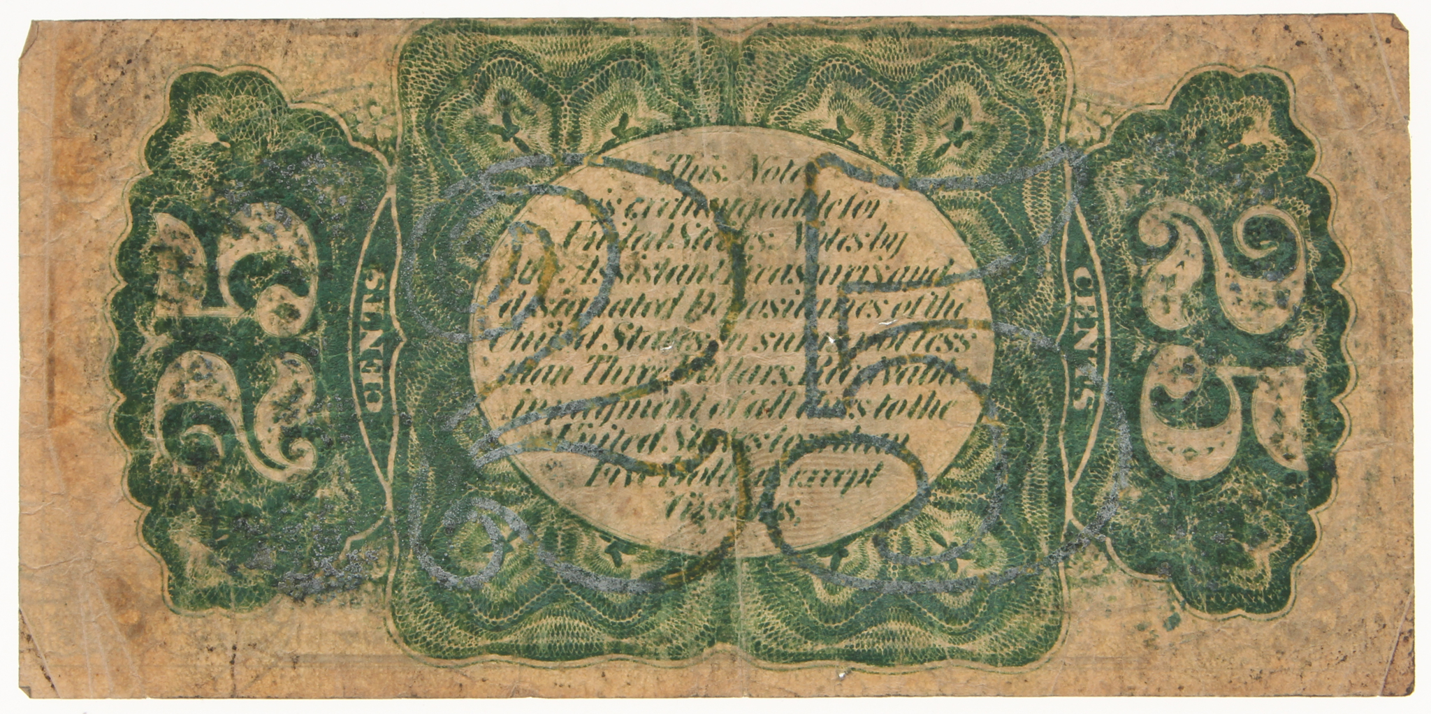 1863 United States 25¢ Twenty Five Cents Fractional Bank Note Bill (Third Issue) at PristineAuction.com 1863 United States 25¢ Twenty Five Cents Fractional Bank Note Bill (Third Issue) at PristineAuction.com