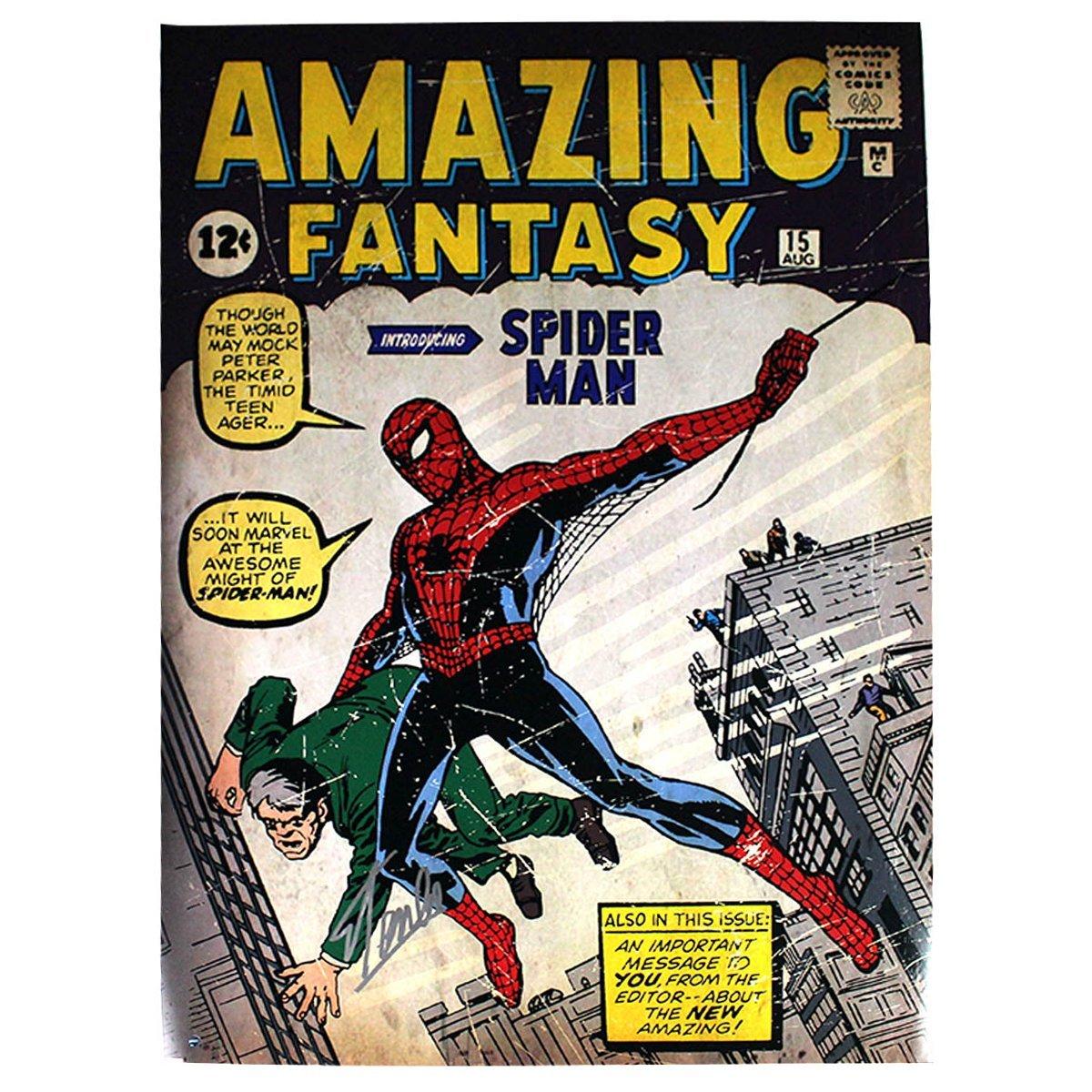 Stan Lee Signed Marvel Comics Retro: Amazing Spider Man 24x36 Poster (Steiner COA) at PristineAuction.com Stan Lee Signed Marvel Comics Retro: Amazing Spider Man 24x36 Poster (Steiner COA) at PristineAuction.com