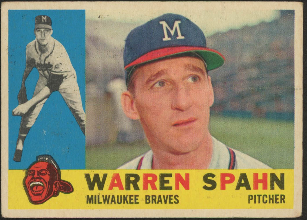 Warren Spahn 1960 Topps #445 at PristineAuction.com Warren Spahn 1960 Topps #445 at PristineAuction.com