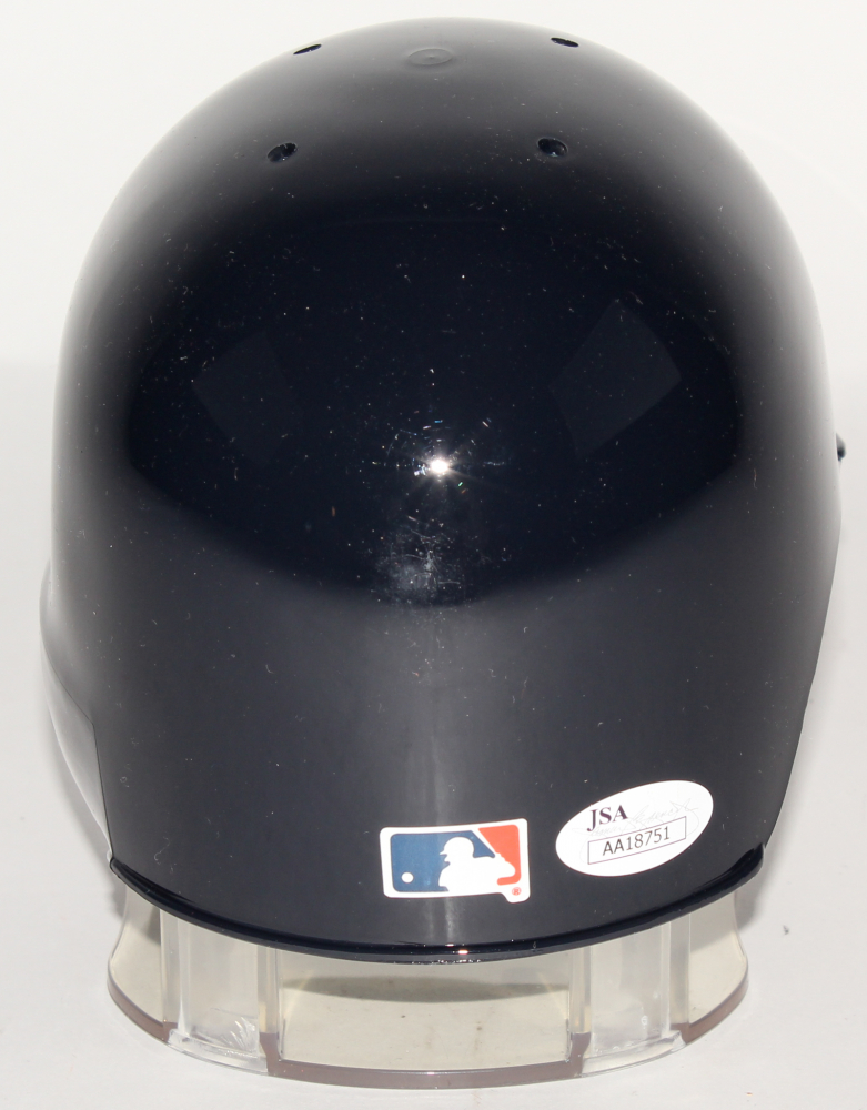 Darryl Strawberry Signed Yankees Mini Batting Helmet (JSA Hologram