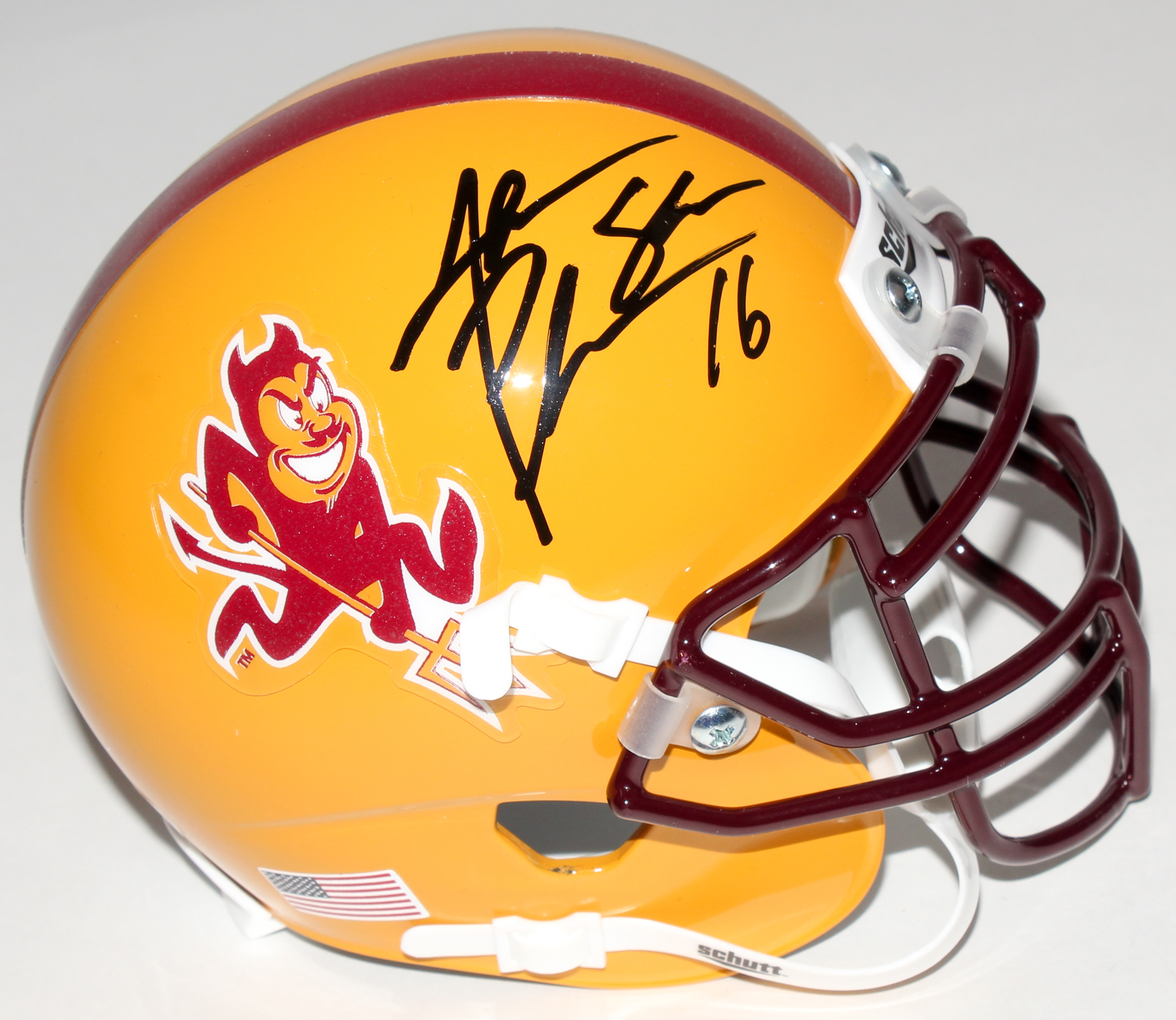 Jake Plummer Signed Arizona State Sun Devils Mini Helmet (Beckett) at PristineAuction.com Jake Plummer Signed Arizona State Sun Devils Mini Helmet (Beckett) at PristineAuction.com