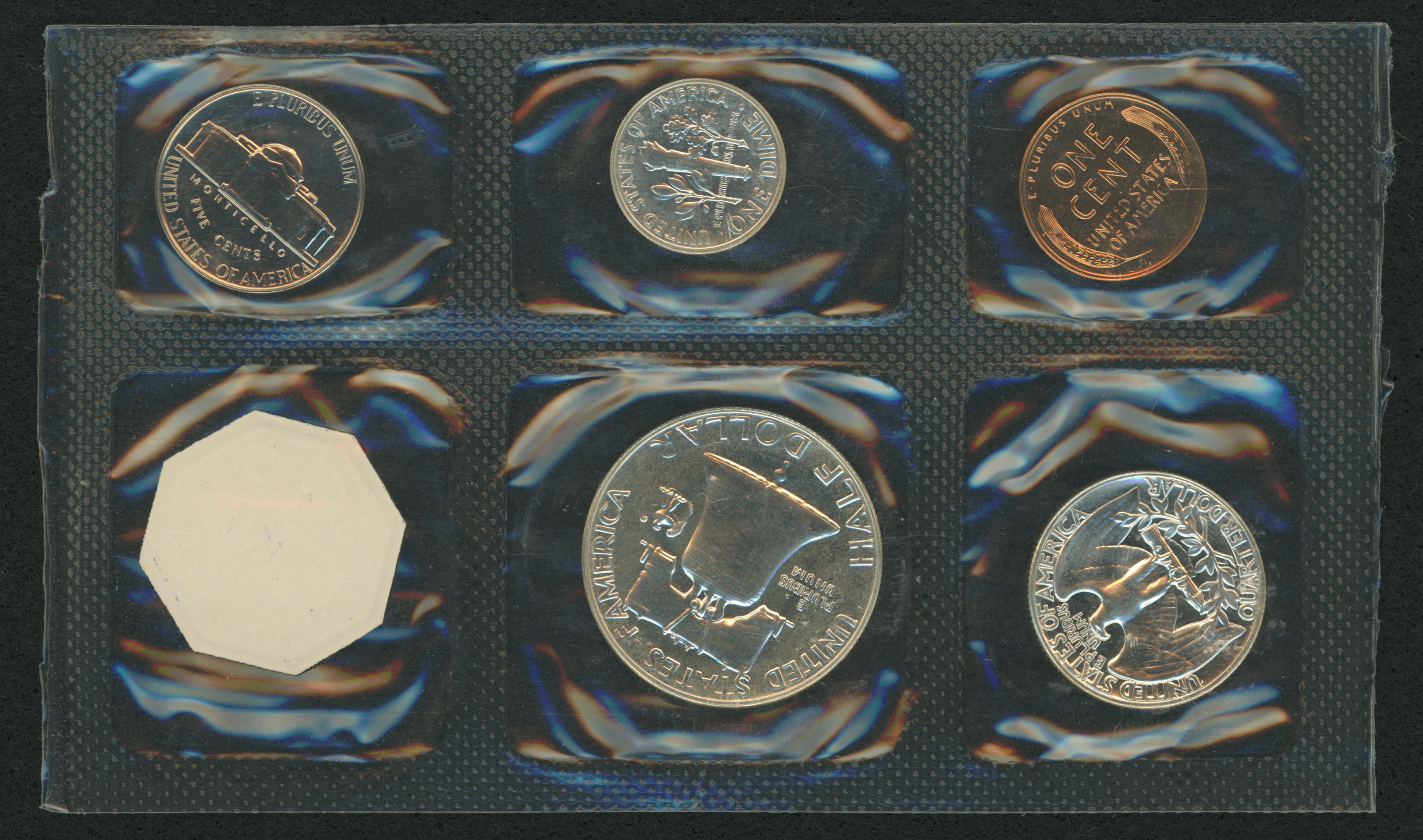 1955 United States Philadelphia Mint Proof Set with (5) Coins at PristineAuction.com 1955 United States Philadelphia Mint Proof Set with (5) Coins at PristineAuction.com