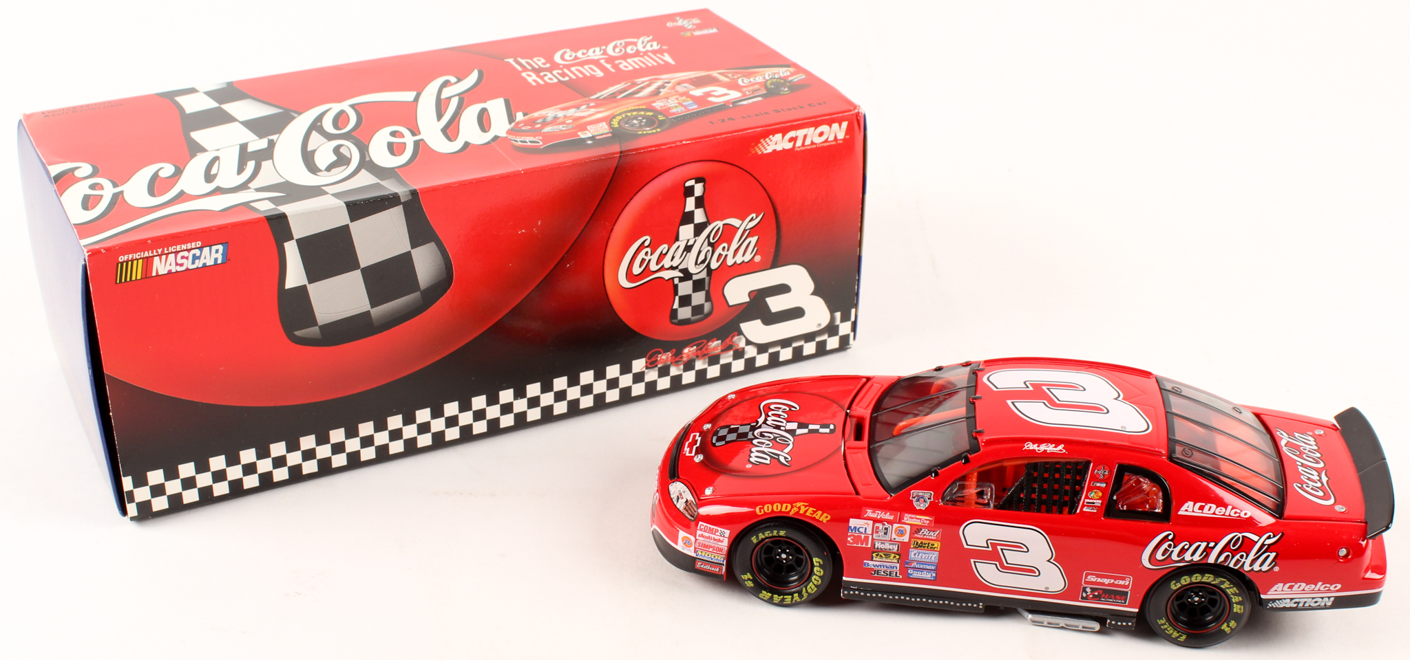 Dale Earnhardt NASCAR #3 Coke 1998 Monte Carlo - 1:24 Limited Edition Premium Action Diecast Car at PristineAuction.com Dale Earnhardt NASCAR #3 Coke 1998 Monte Carlo - 1:24 Limited Edition Premium Action Diecast Car at PristineAuction.com