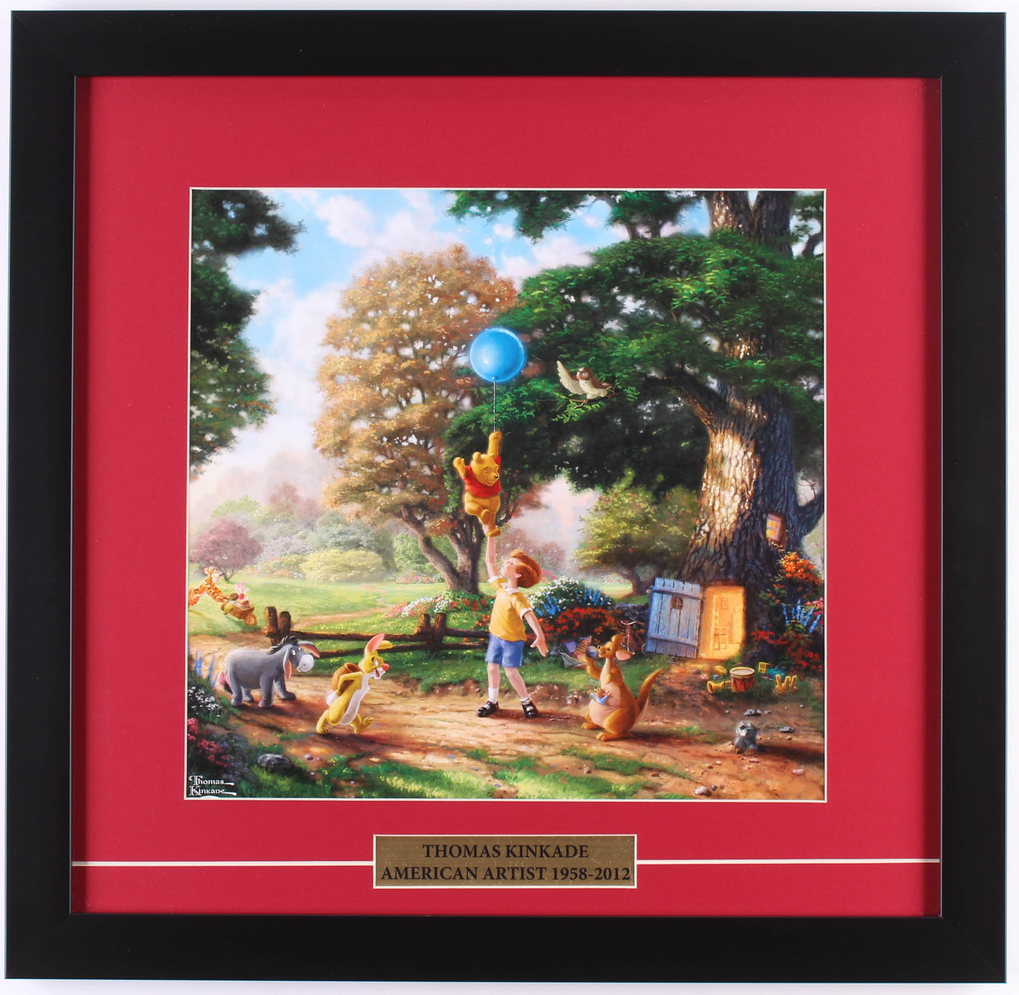 Thomas Kinkade Walt Disney's "Winnie-The-Pooh" 17.5x18 Custom Framed Print at PristineAuction.com Thomas Kinkade Walt Disney's "Winnie-The-Pooh" 17.5x18 Custom Framed Print at PristineAuction.com