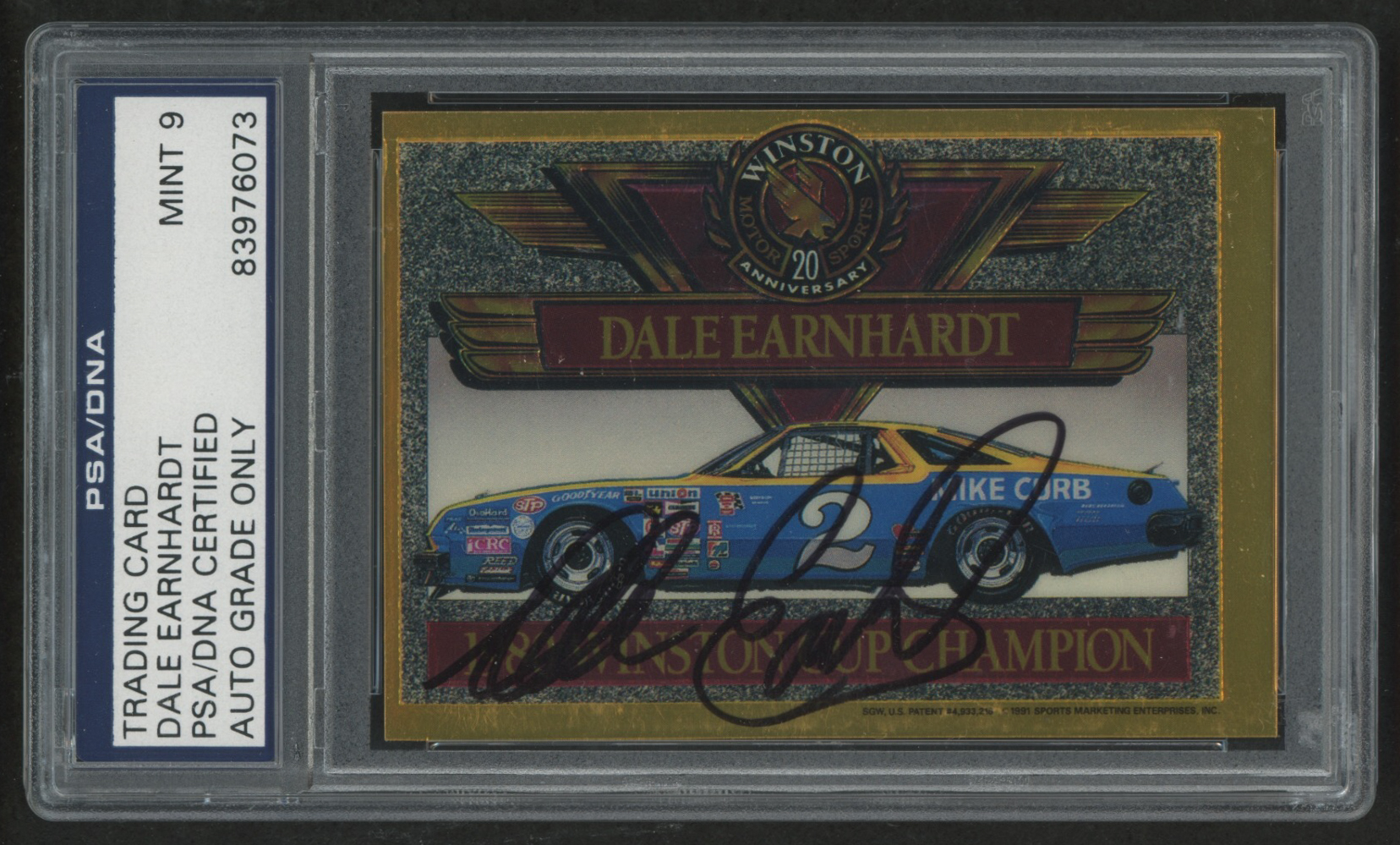 Dale Earnhardt Sr. Signed Trading Card (PSA Encapsulated) at PristineAuction.com Dale Earnhardt Sr. Signed Trading Card (PSA Encapsulated) at PristineAuction.com
