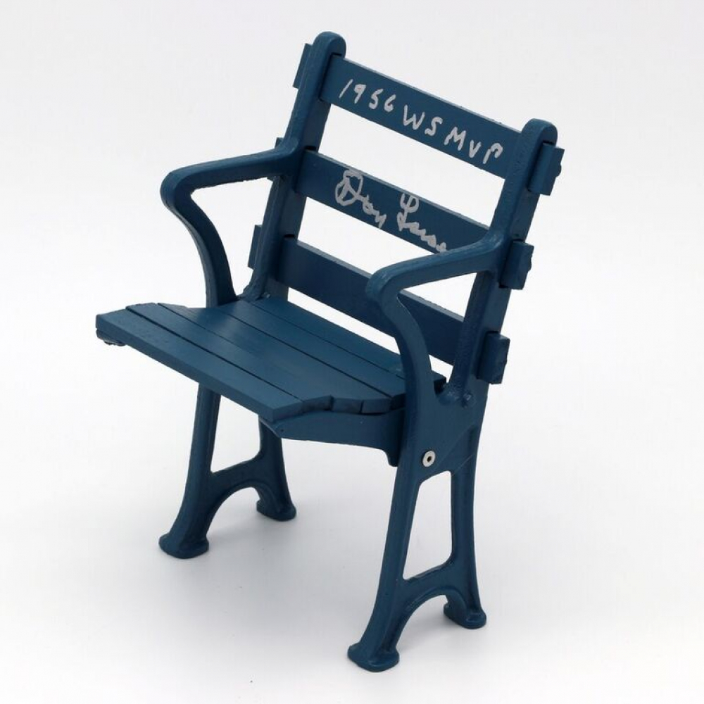 Don Larsen Signed Yankee Stadium Replica Mini Seat Inscribed "1956 WS