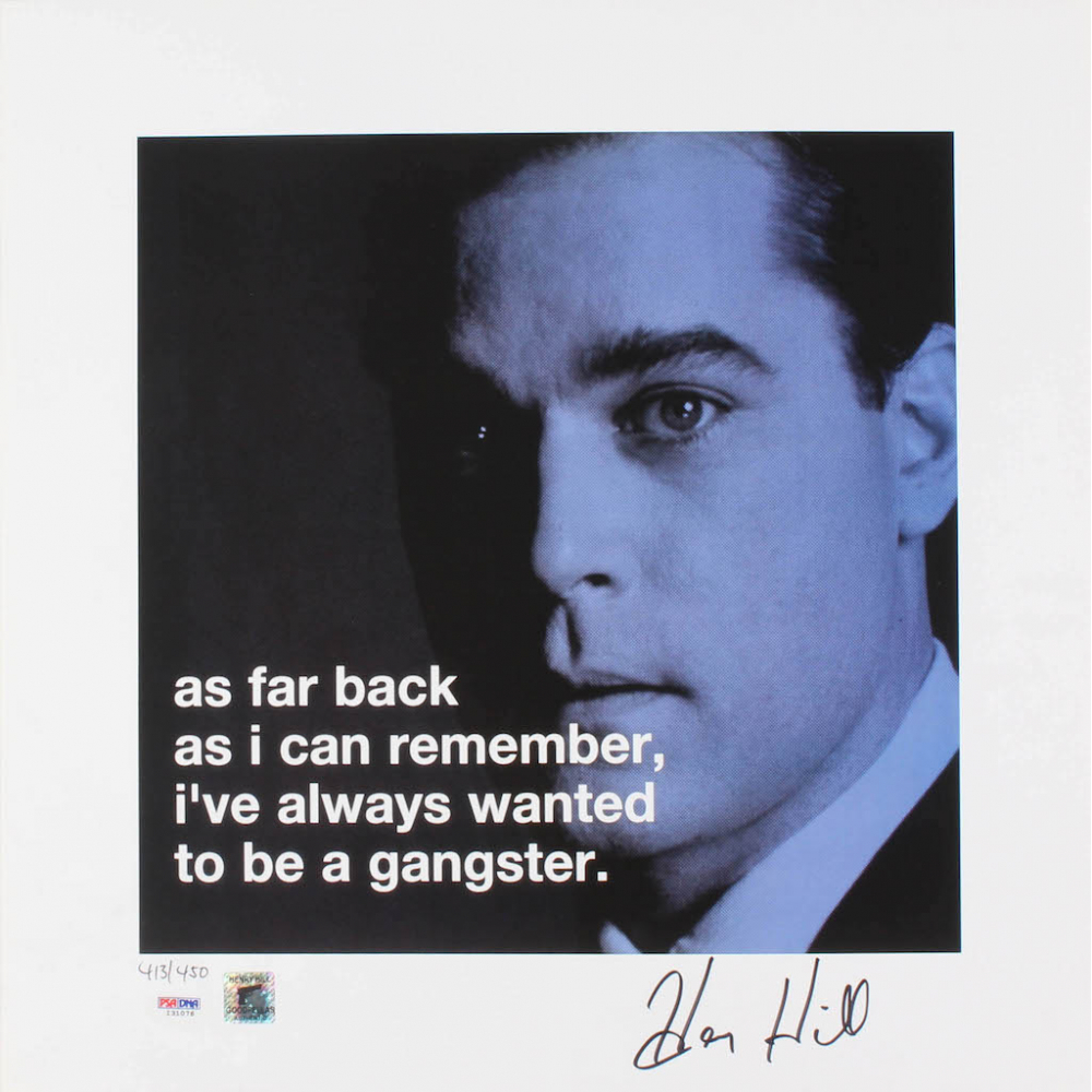 Henry Hill Signed "Goodfellas" 16x16 Movie Poster Inscribed "Goodfella