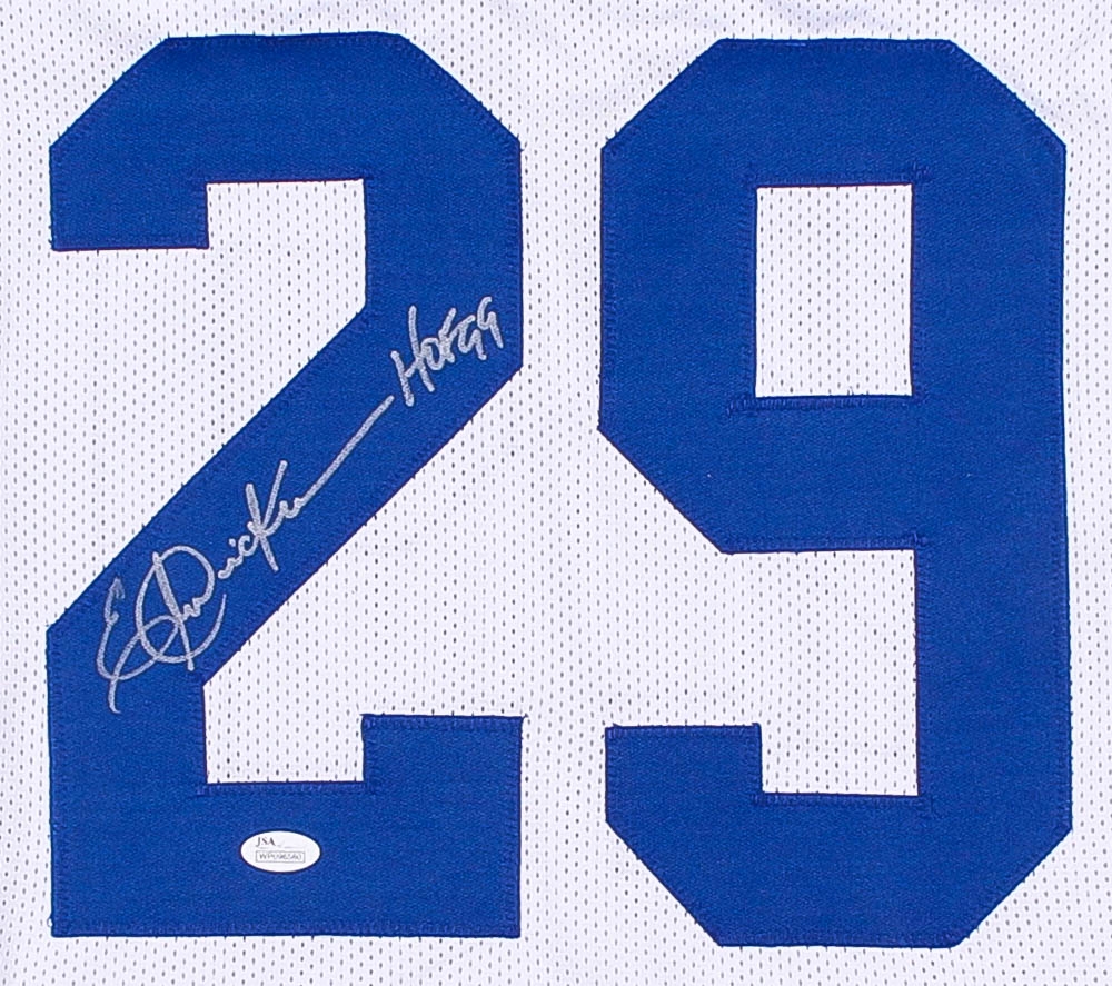 Eric Dickerson Signed Jersey Inscribed "HOF 99" (JSA COA) at PristineAuction.com Eric Dickerson Signed Jersey Inscribed "HOF 99" (JSA COA) at PristineAuction.com