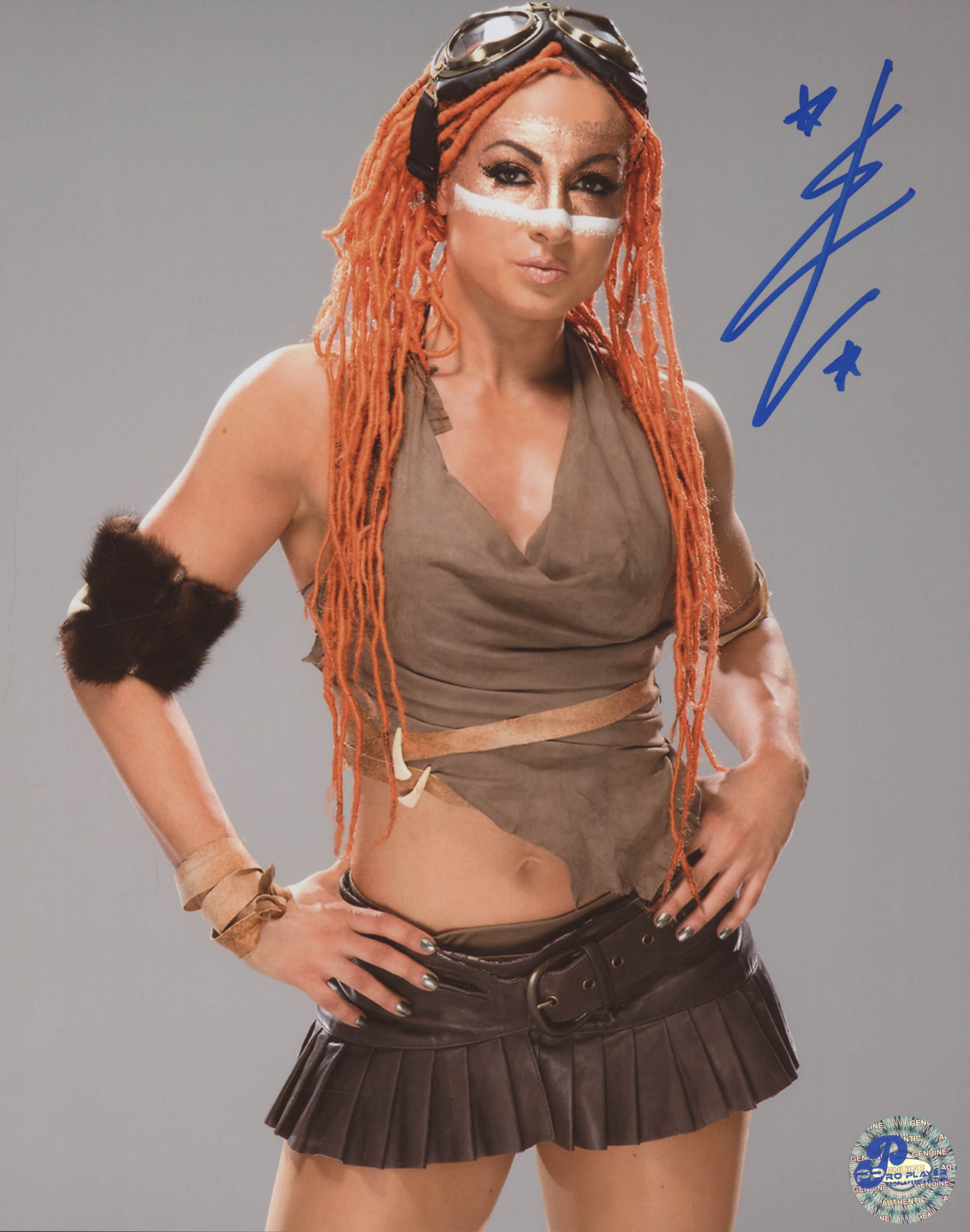 Becky Lynch Signed WWE 8x10 Photo Pro Player Hologram Pristine Auction Becky Lynch Signed WWE 8x10 Photo Pro Player Hologram Pristine Auction