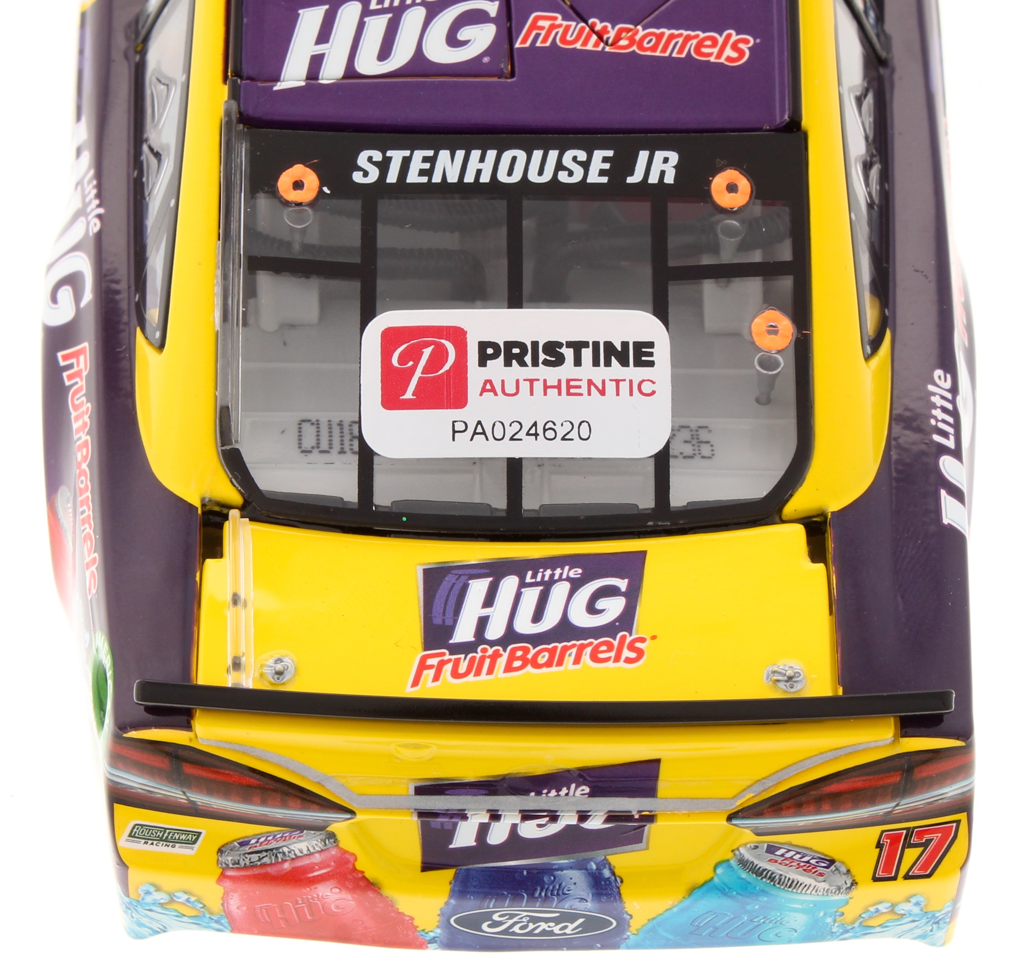 Ricky Stenhouse Jr. Signed 2018 NASCAR #17 Little Hug Fruit Barrels 1:24 LE Premium Action Diecast Car (PA COA) at PristineAuction.com Ricky Stenhouse Jr. Signed 2018 NASCAR #17 Little Hug Fruit Barrels 1:24 LE Premium Action Diecast Car (PA COA) at PristineAuction.com