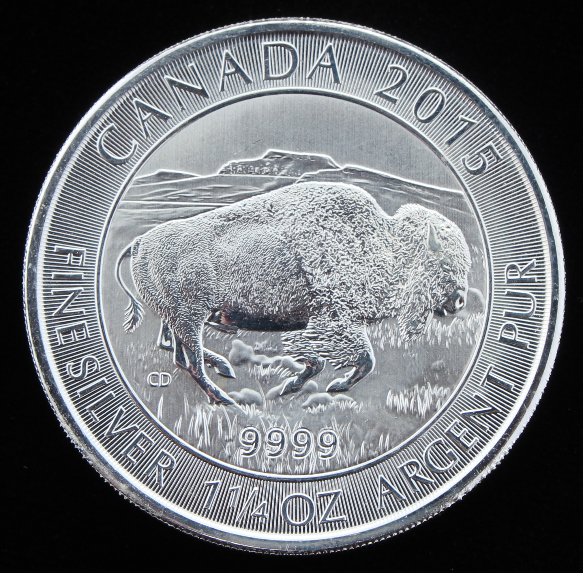 2015 Uncirculated Elizabeth II Canadian Buffalo $8 Dollar Silver Coin at PristineAuction.com 2015 Uncirculated Elizabeth II Canadian Buffalo $8 Dollar Silver Coin at PristineAuction.com