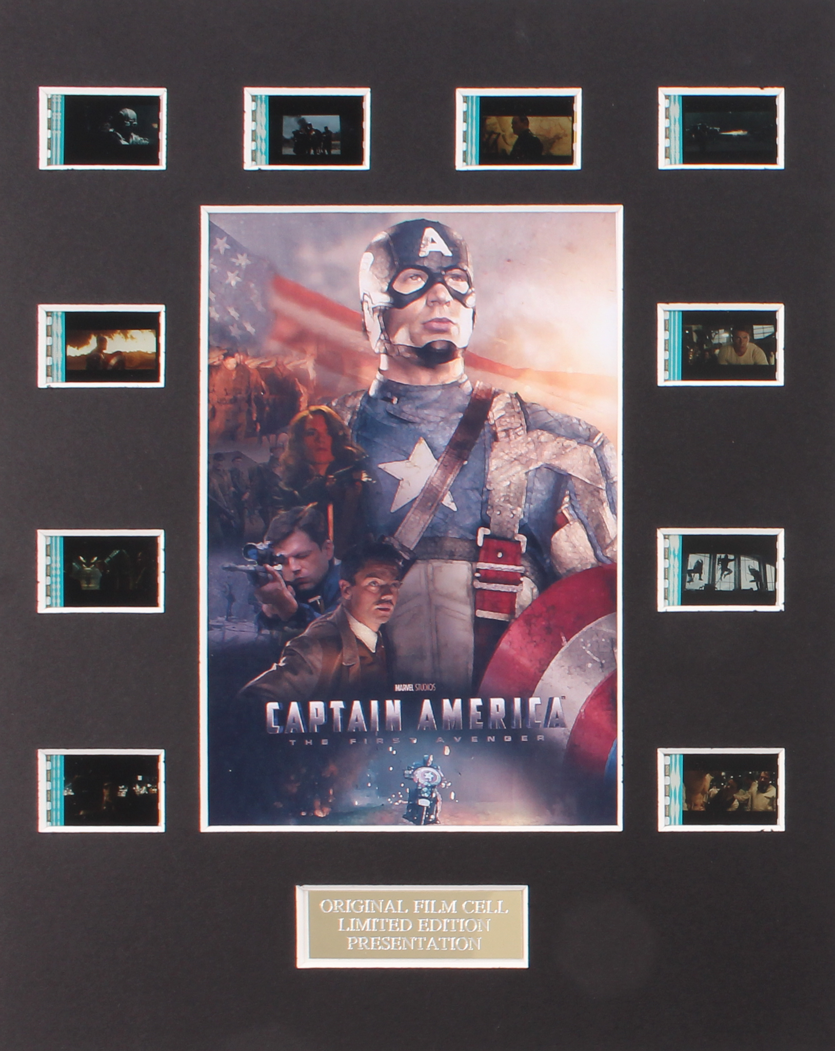 "Captain America: The First Avenger" Limited Edition Original Film/Movie Cell Display at PristineAuction.com "Captain America: The First Avenger" Limited Edition Original Film/Movie Cell Display at PristineAuction.com