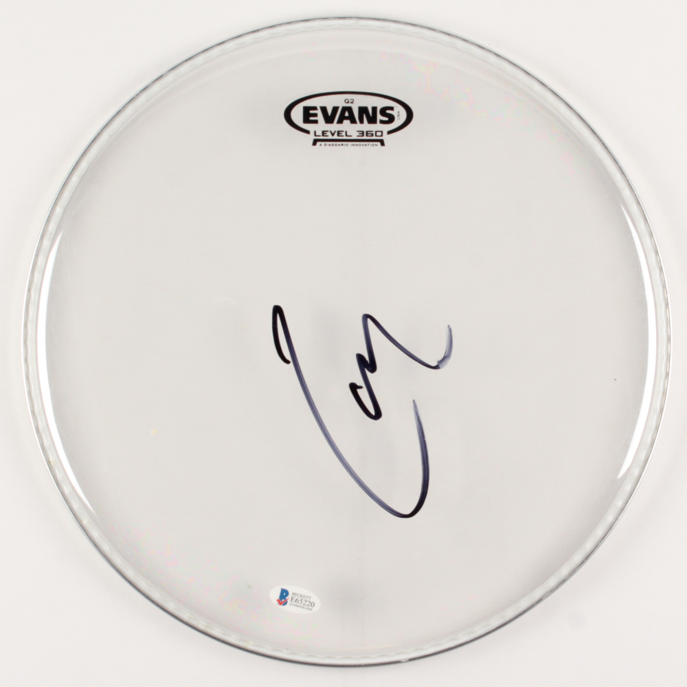 Lars Ulrich Signed 12" Drum Head (Beckett COA) Pristine Auction
