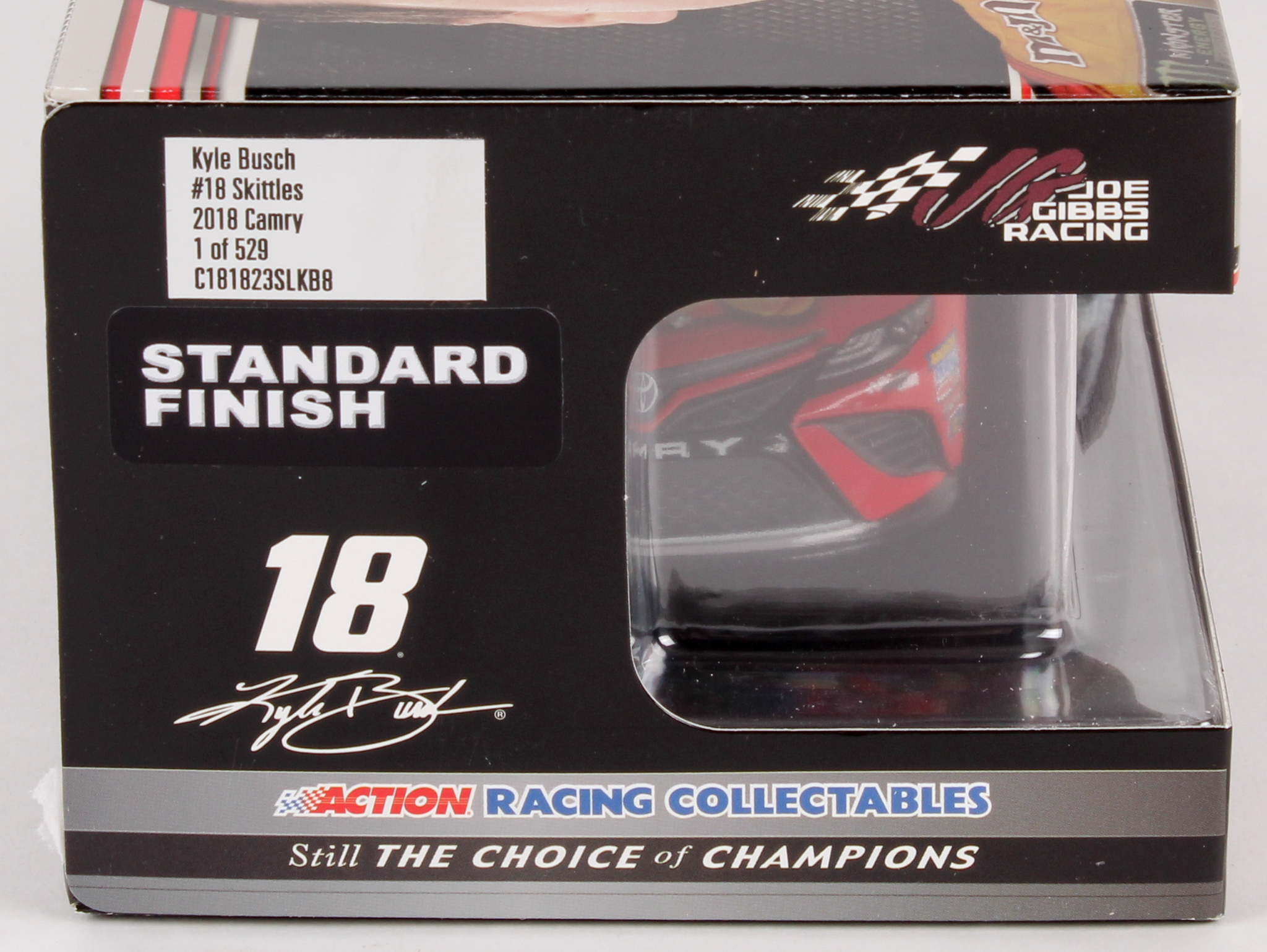 Kyle Busch Signed NASCAR #18 2018 Skittles Camry - 1:24 Premium Action Diecast Car (PA COA) at PristineAuction.com Kyle Busch Signed NASCAR #18 2018 Skittles Camry - 1:24 Premium Action Diecast Car (PA COA) at PristineAuction.com