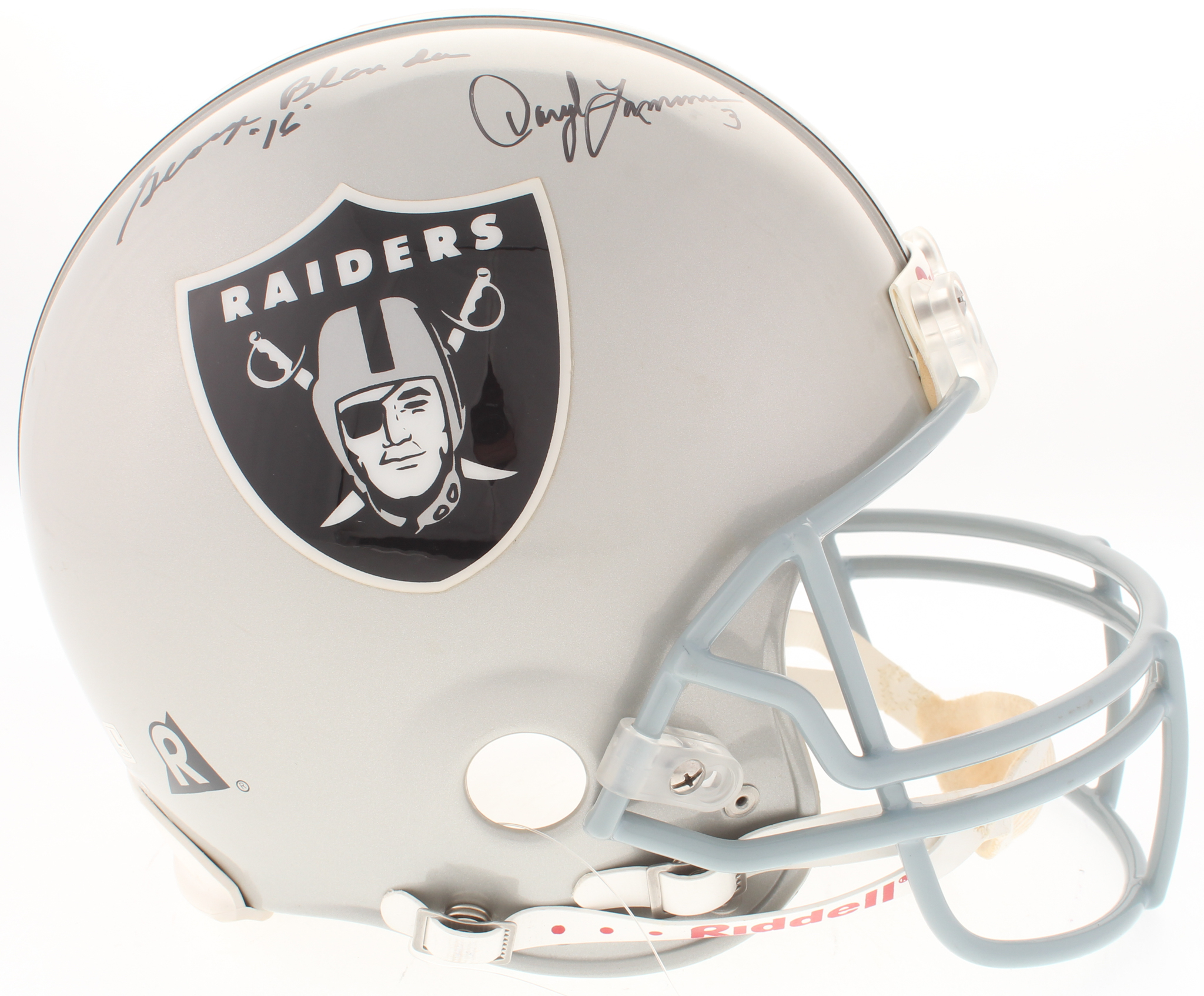 Raiders Full-Size Authentic On-Field Helmet Team-Signed by (5) with Daryle Lamonica, George Blanda, Ken Stabler (Steiner COA) at PristineAuction.com Raiders Full-Size Authentic On-Field Helmet Team-Signed by (5) with Daryle Lamonica, George Blanda, Ken Stabler (Steiner COA) at PristineAuction.com