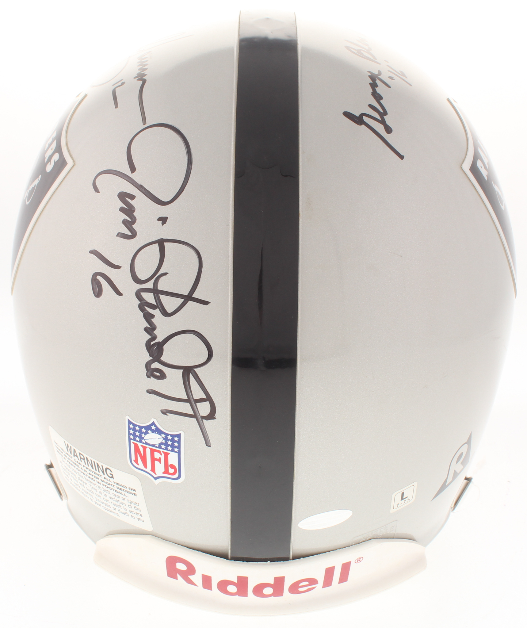 Raiders Full-Size Authentic On-Field Helmet Team-Signed by (5) with Daryle Lamonica, George Blanda, Ken Stabler (Steiner COA) at PristineAuction.com Raiders Full-Size Authentic On-Field Helmet Team-Signed by (5) with Daryle Lamonica, George Blanda, Ken Stabler (Steiner COA) at PristineAuction.com