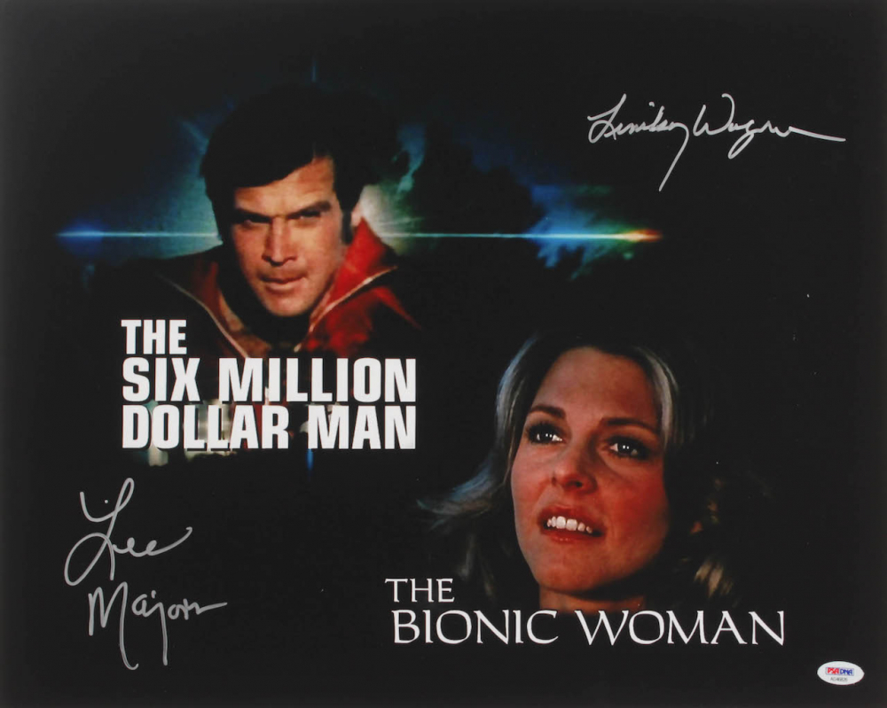 Lee Majors & Lindsay Wagner Signed 