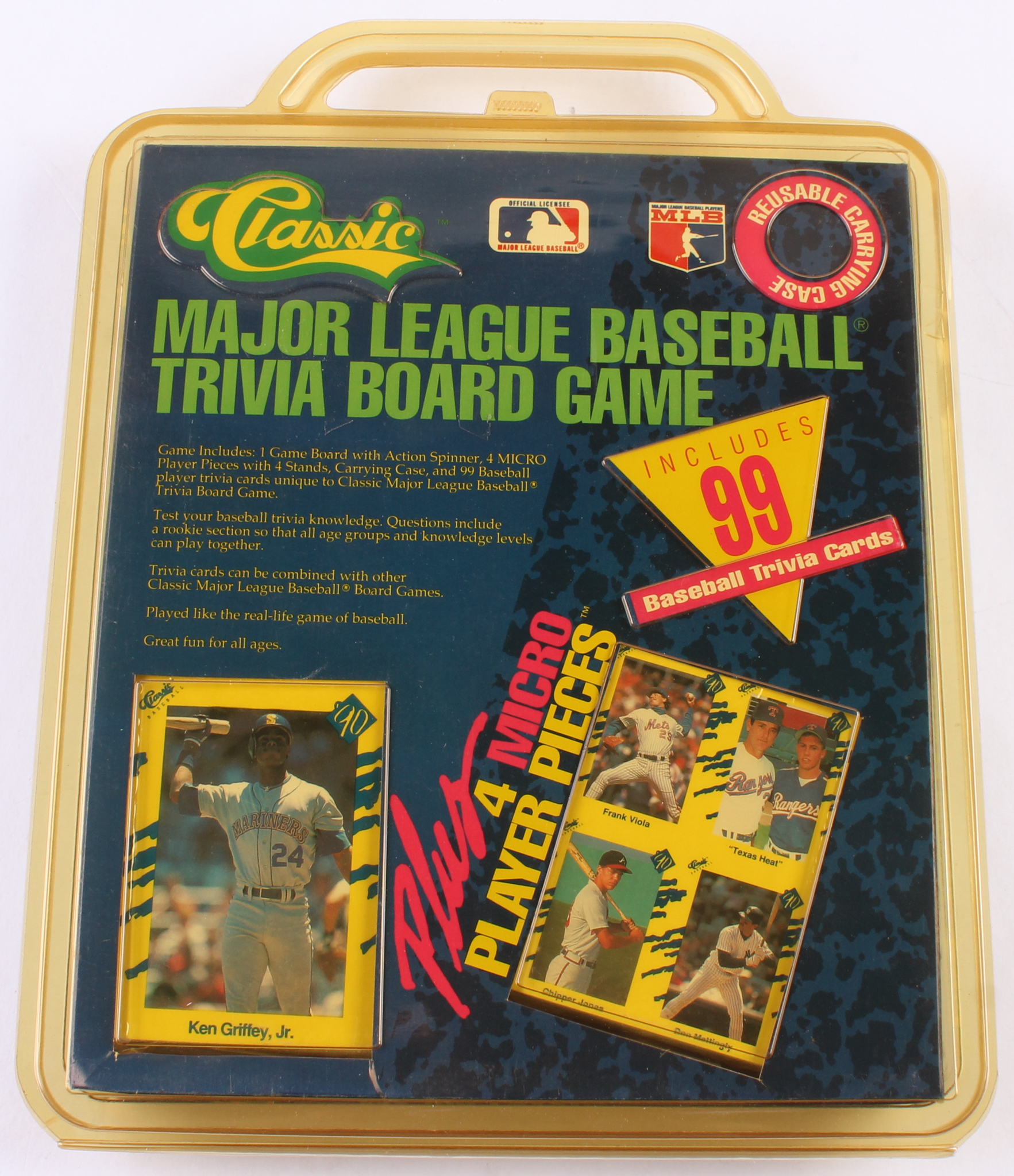 1990 Classic Major League Baseball MLB Trivia Board Game With 1990 Classic Yellow #T1 Ken Griffey Jr. at PristineAuction.com 1990 Classic Major League Baseball MLB Trivia Board Game With 1990 Classic Yellow #T1 Ken Griffey Jr. at PristineAuction.com