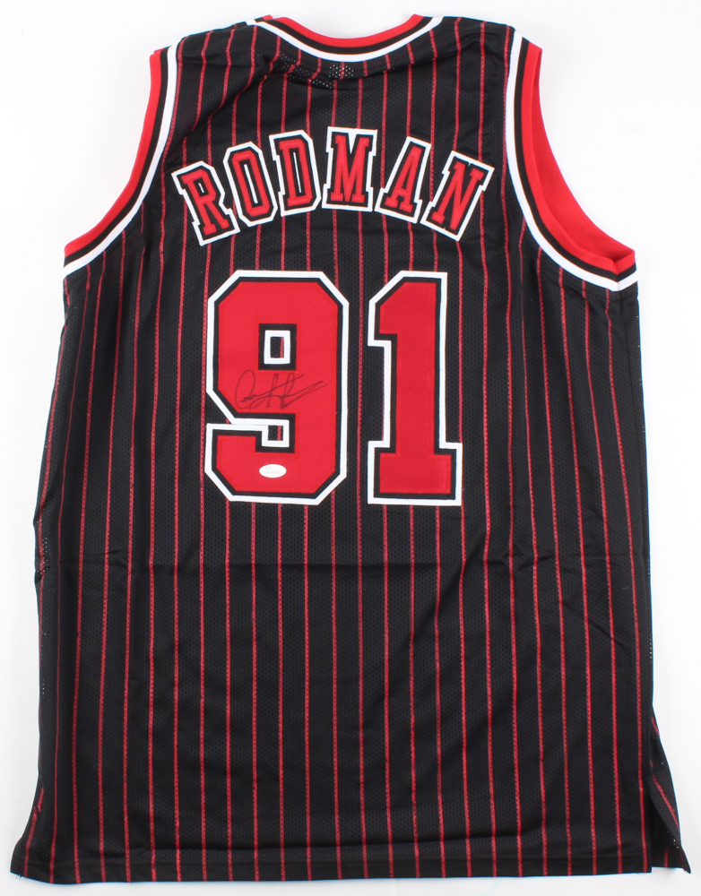 Dennis Rodman Signed Bulls "The Worm" Jersey (JSA COA) Pristine Auction