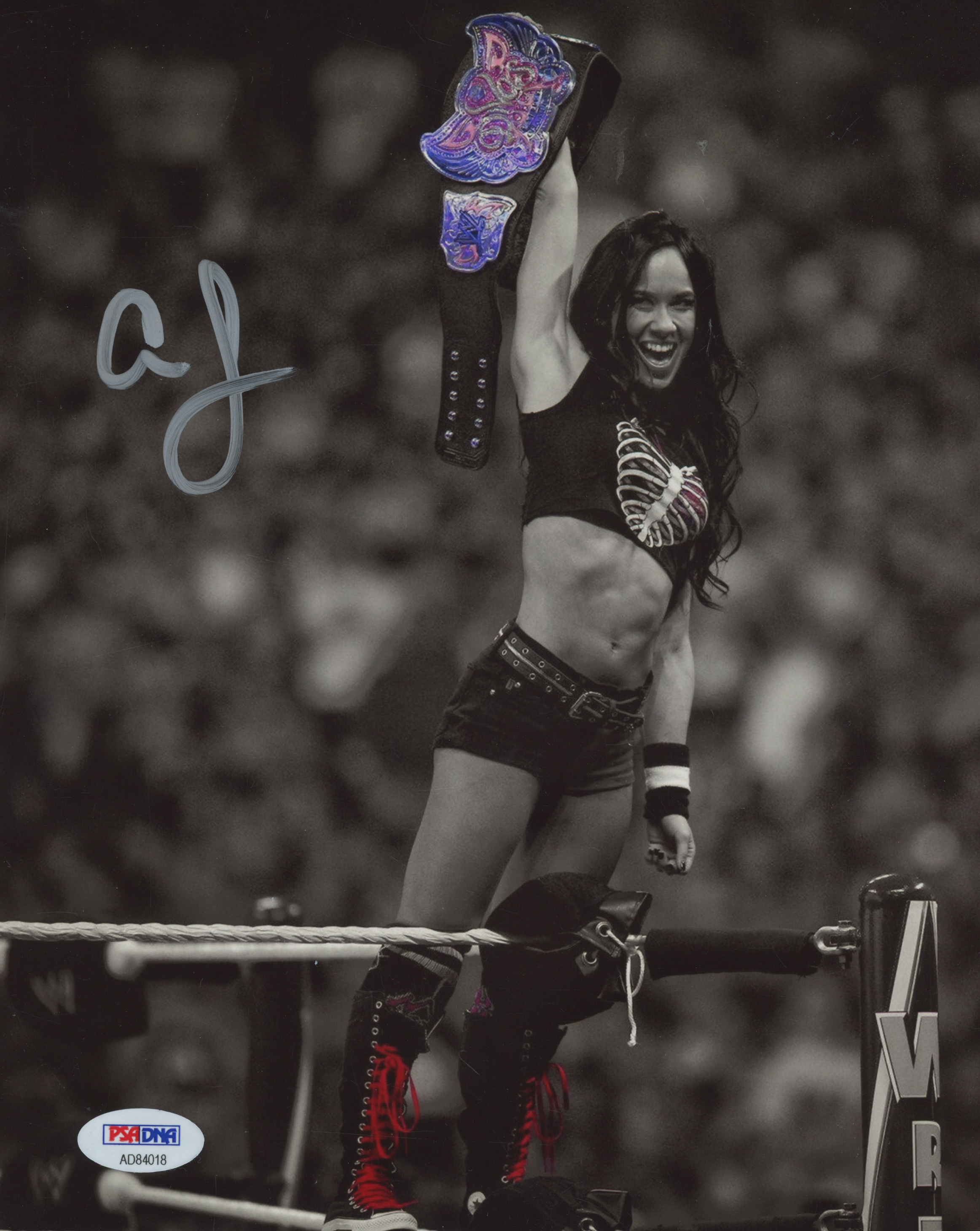 AJ Lee Signed WWE 8x10 Photo (PSA COA) at PristineAuction.com AJ Lee Signed WWE 8x10 Photo (PSA COA) at PristineAuction.com