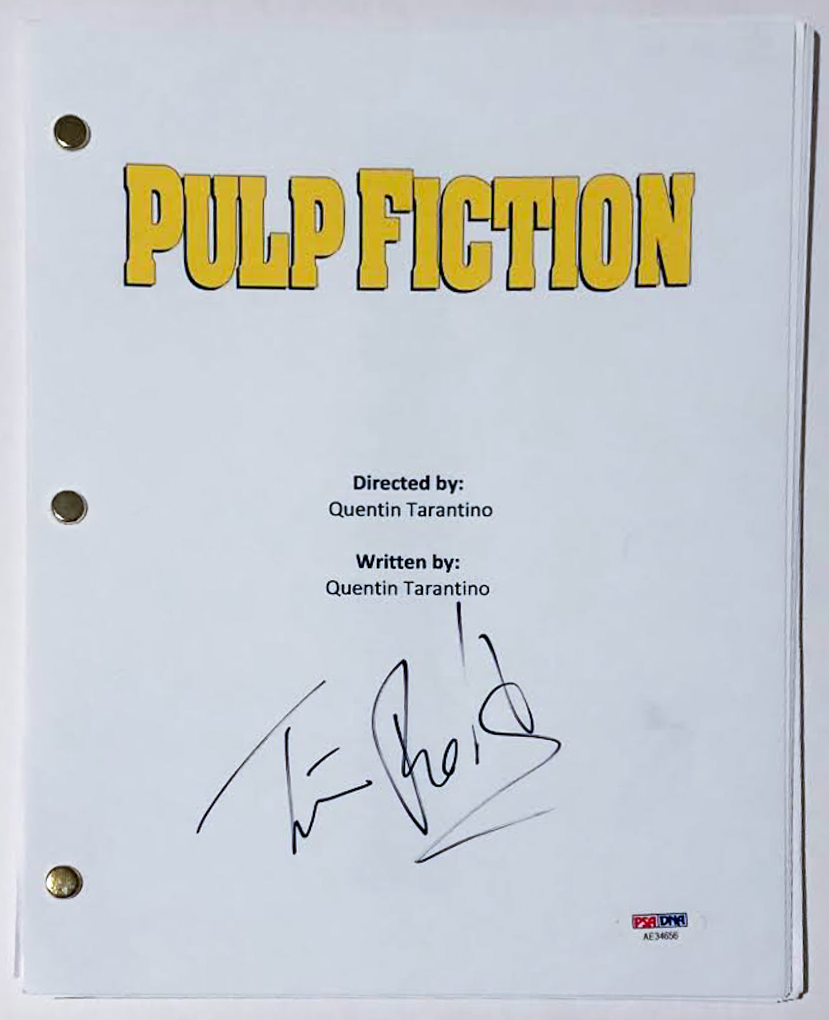 Tim Roth Signed "Pulp Fiction" Full Movie Script (PSA COA) at PristineAuction.com Tim Roth Signed "Pulp Fiction" Full Movie Script (PSA COA) at PristineAuction.com