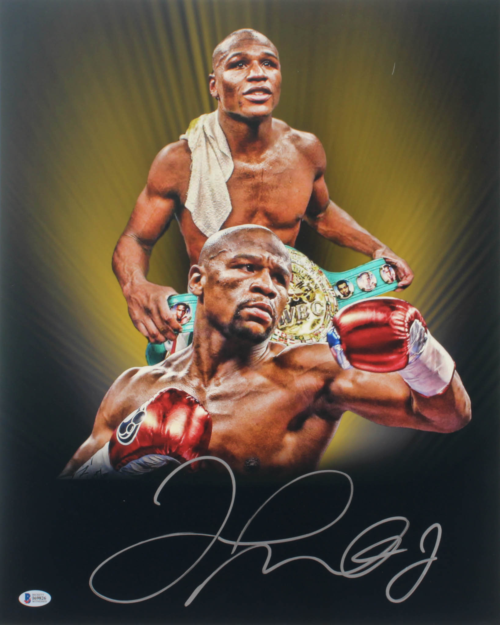 Floyd Mayweather Jr. Signed 16x20 Photo (Beckett COA) at PristineAuction.com Floyd Mayweather Jr. Signed 16x20 Photo (Beckett COA) at PristineAuction.com