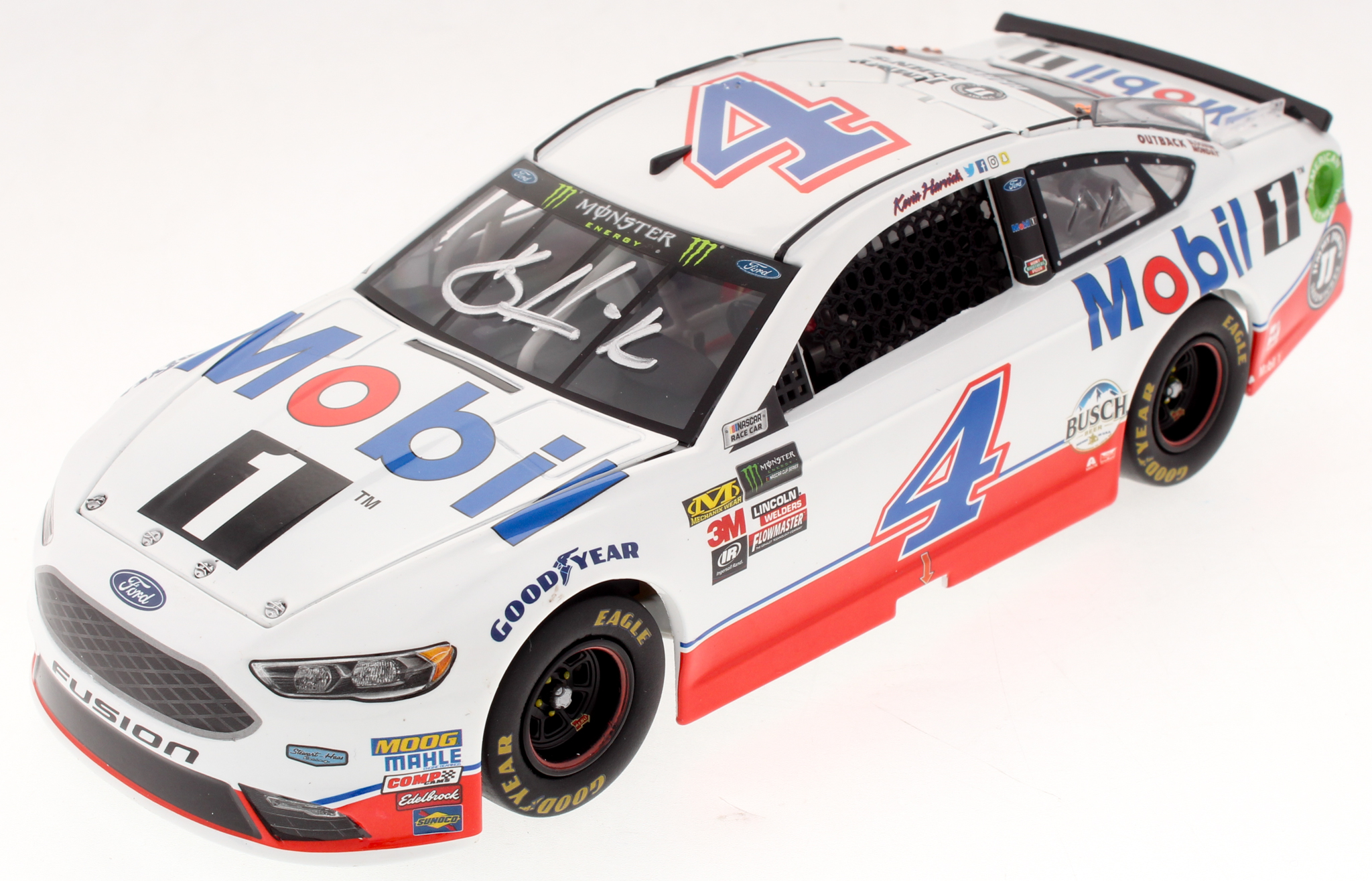 Kevin Harvick Signed NASCAR 2018 #4 Mobil 1 Fusion - 1:24 Premium Action Diecast Car (PA COA) at PristineAuction.com Kevin Harvick Signed NASCAR 2018 #4 Mobil 1 Fusion - 1:24 Premium Action Diecast Car (PA COA) at PristineAuction.com