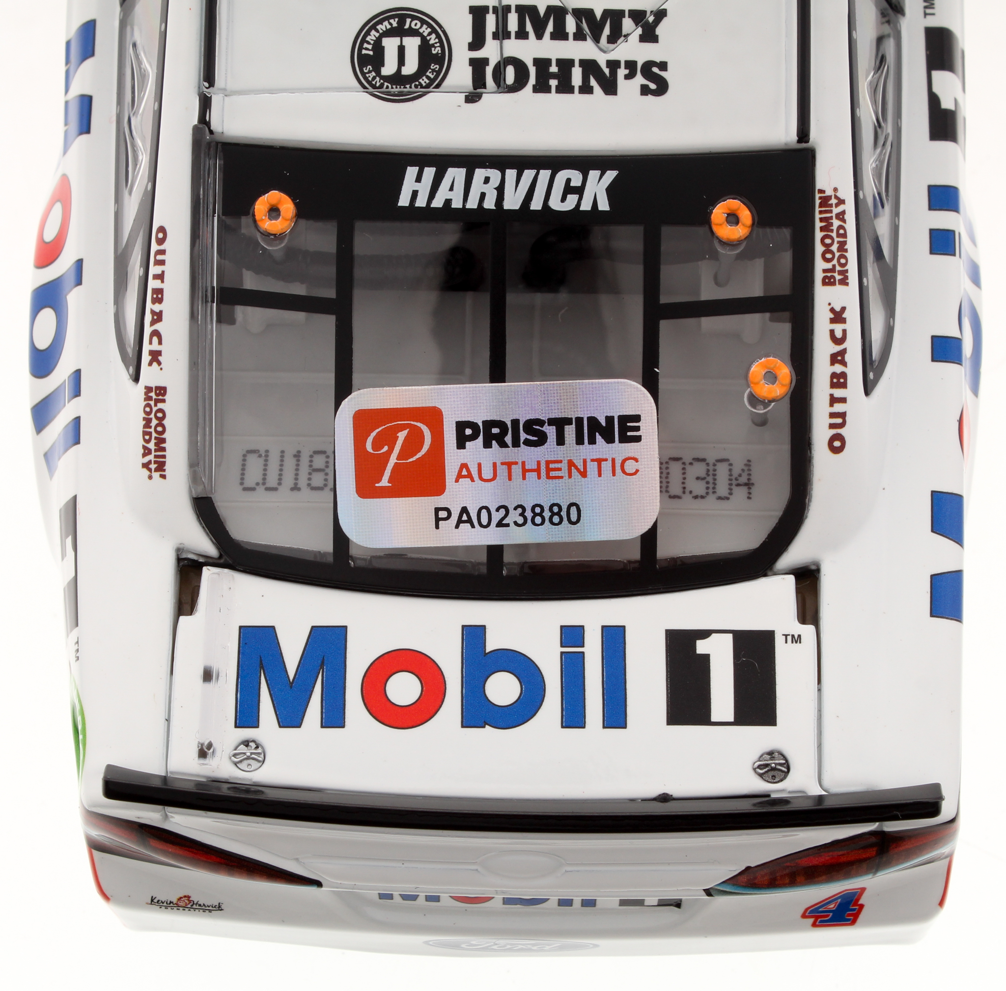 Kevin Harvick Signed NASCAR 2018 #4 Mobil 1 Fusion - 1:24 Premium Action Diecast Car (PA COA) at PristineAuction.com Kevin Harvick Signed NASCAR 2018 #4 Mobil 1 Fusion - 1:24 Premium Action Diecast Car (PA COA) at PristineAuction.com