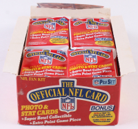 1989 Pro Set NFL Fan Kit Football Box with (36) Packs at PristineAuction.com