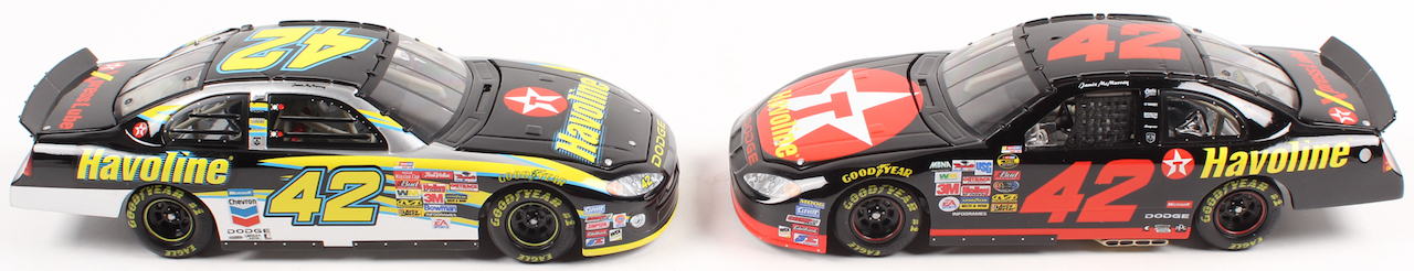 Lot of (2) Jamie McMurray LE 1:24 Scale Die Cast Cars with (1) #42 Havoline 2003 Intrepid & (1) #42 Havoline / NEXTEL Inaugural Season 2004 Intrepid at PristineAuction.com Lot of (2) Jamie McMurray LE 1:24 Scale Die Cast Cars with (1) #42 Havoline 2003 Intrepid & (1) #42 Havoline / NEXTEL Inaugural Season 2004 Intrepid at PristineAuction.com