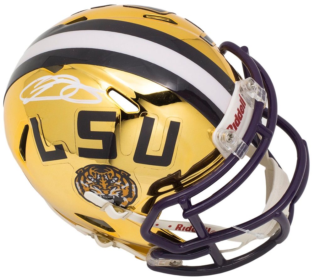 Odell Beckham Jr. Signed LSU Tigers Riddell Chrome Speed Mini Helmet (JSA COA) at PristineAuction.com Odell Beckham Jr. Signed LSU Tigers Riddell Chrome Speed Mini Helmet (JSA COA) at PristineAuction.com