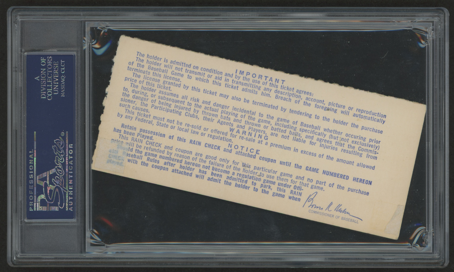 Nolan Ryan Signed 1969 World Series Game 5 Ticket Inscribed "'69 W.S. Champs" (PSA 10) at PristineAuction.com Nolan Ryan Signed 1969 World Series Game 5 Ticket Inscribed "'69 W.S. Champs" (PSA 10) at PristineAuction.com
