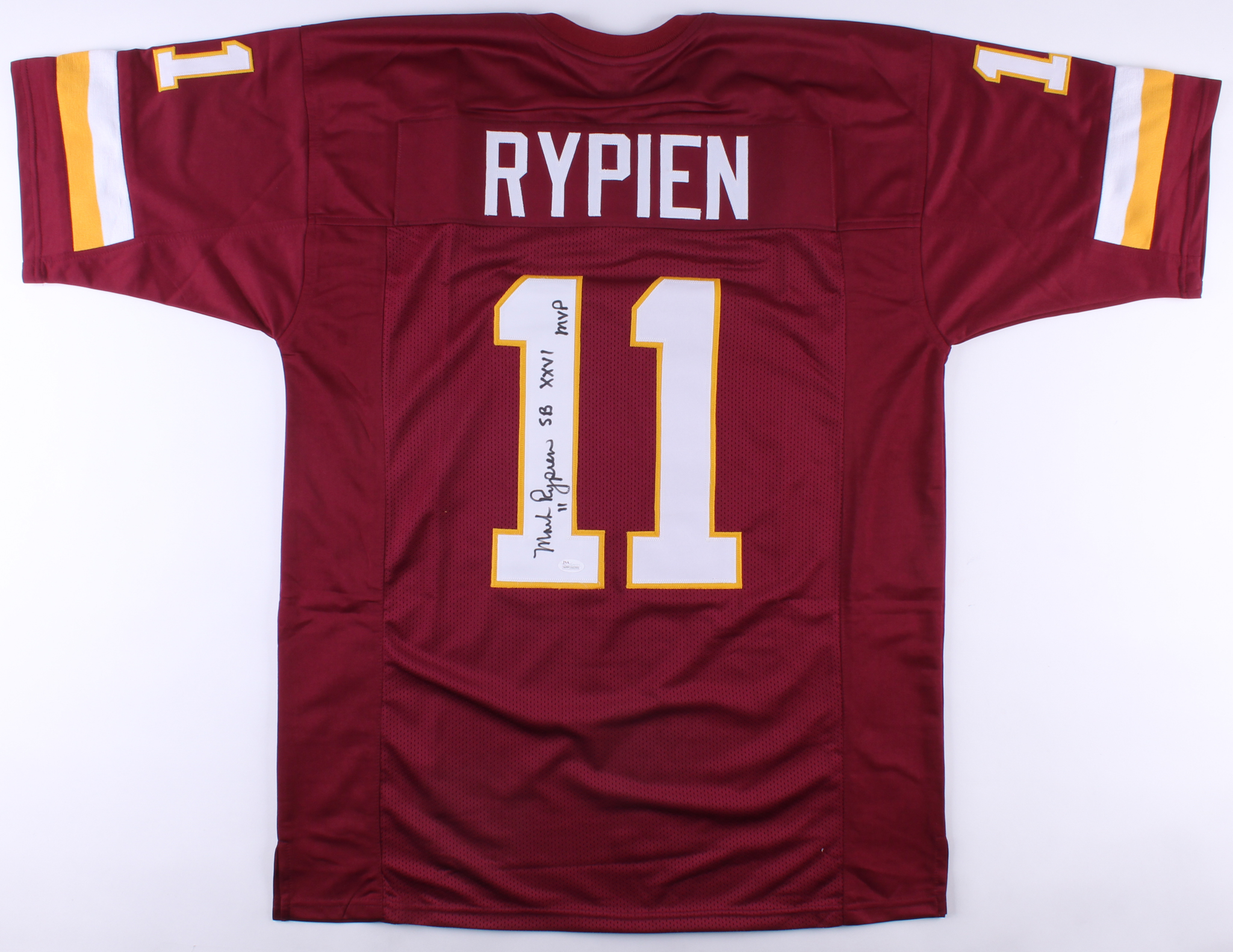 Tim Rypien Signature Mark Rypien Signed Redskins Jersey Inscribed