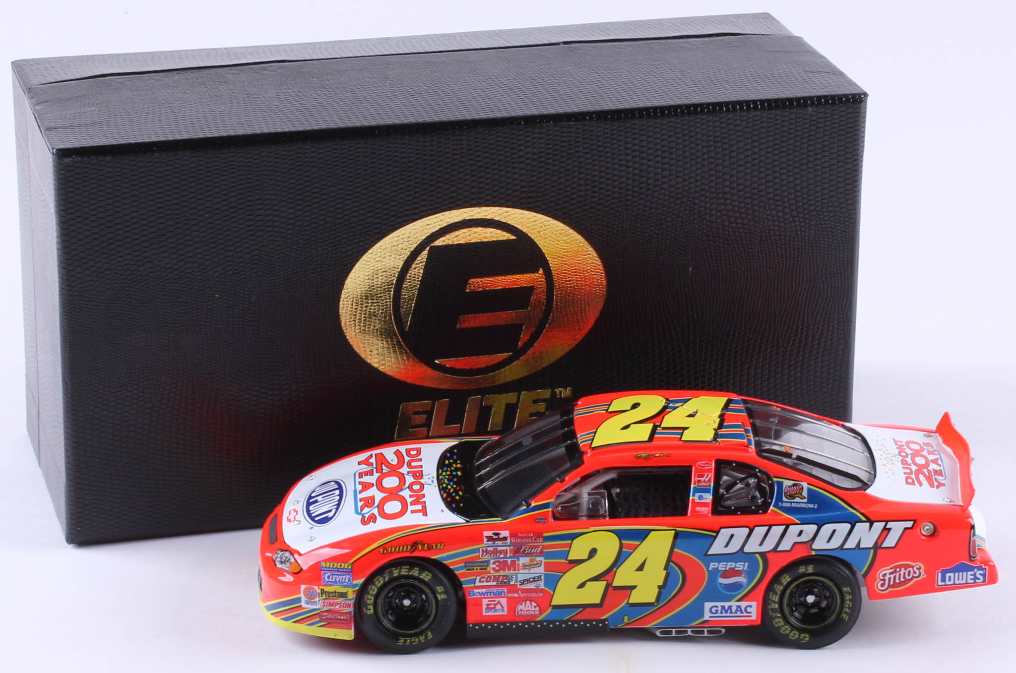 Jeff Gordon LE #24 DuPont / 200th Anniversary Celebration 2002 Monte Carlo Elite 1:24 Scale Die Cast Car at PristineAuction.com Jeff Gordon LE #24 DuPont / 200th Anniversary Celebration 2002 Monte Carlo Elite 1:24 Scale Die Cast Car at PristineAuction.com